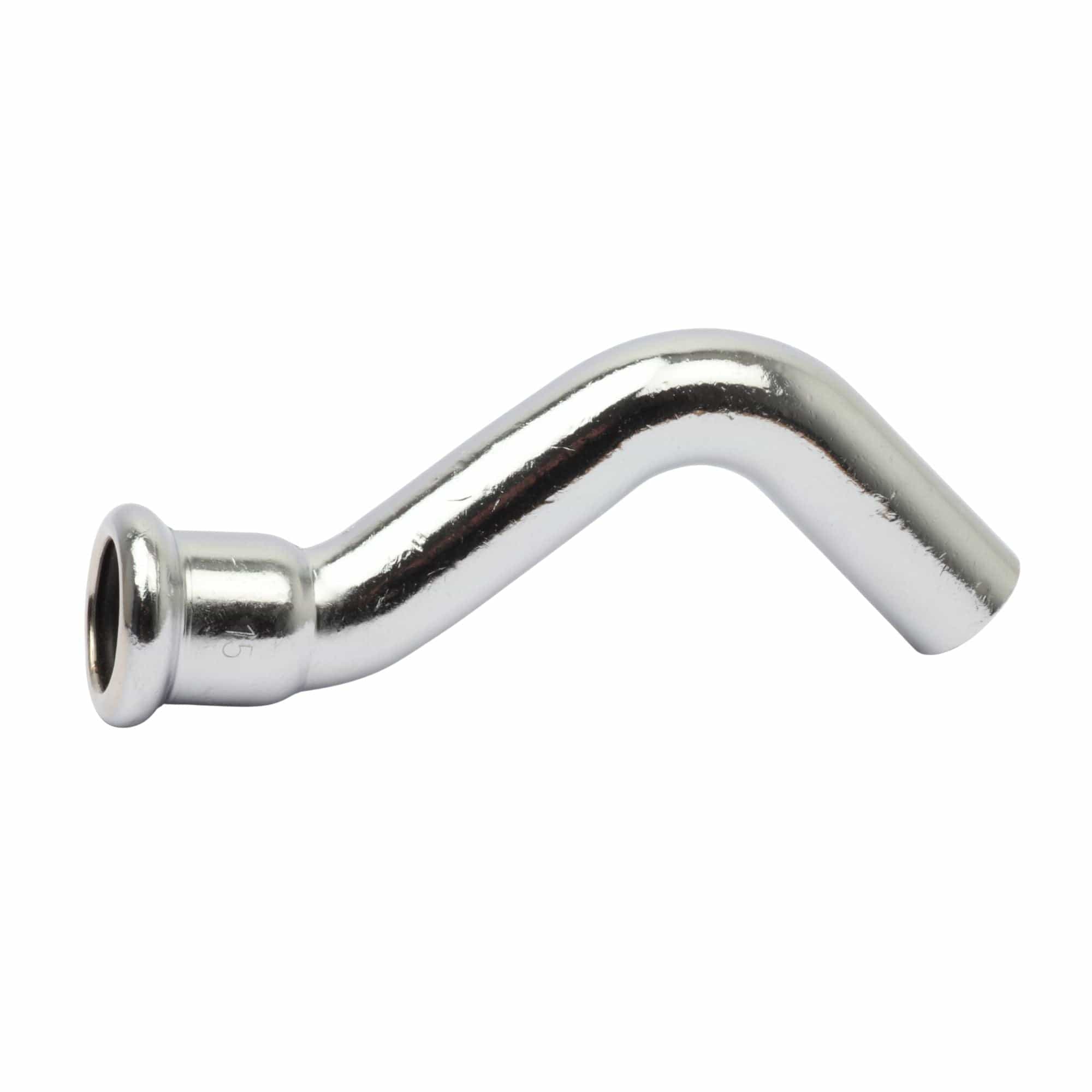 Altech S-bend forkrommet 12-15mm med 1 muffe 12mm Altech Bend pressfitting DAL-5056463