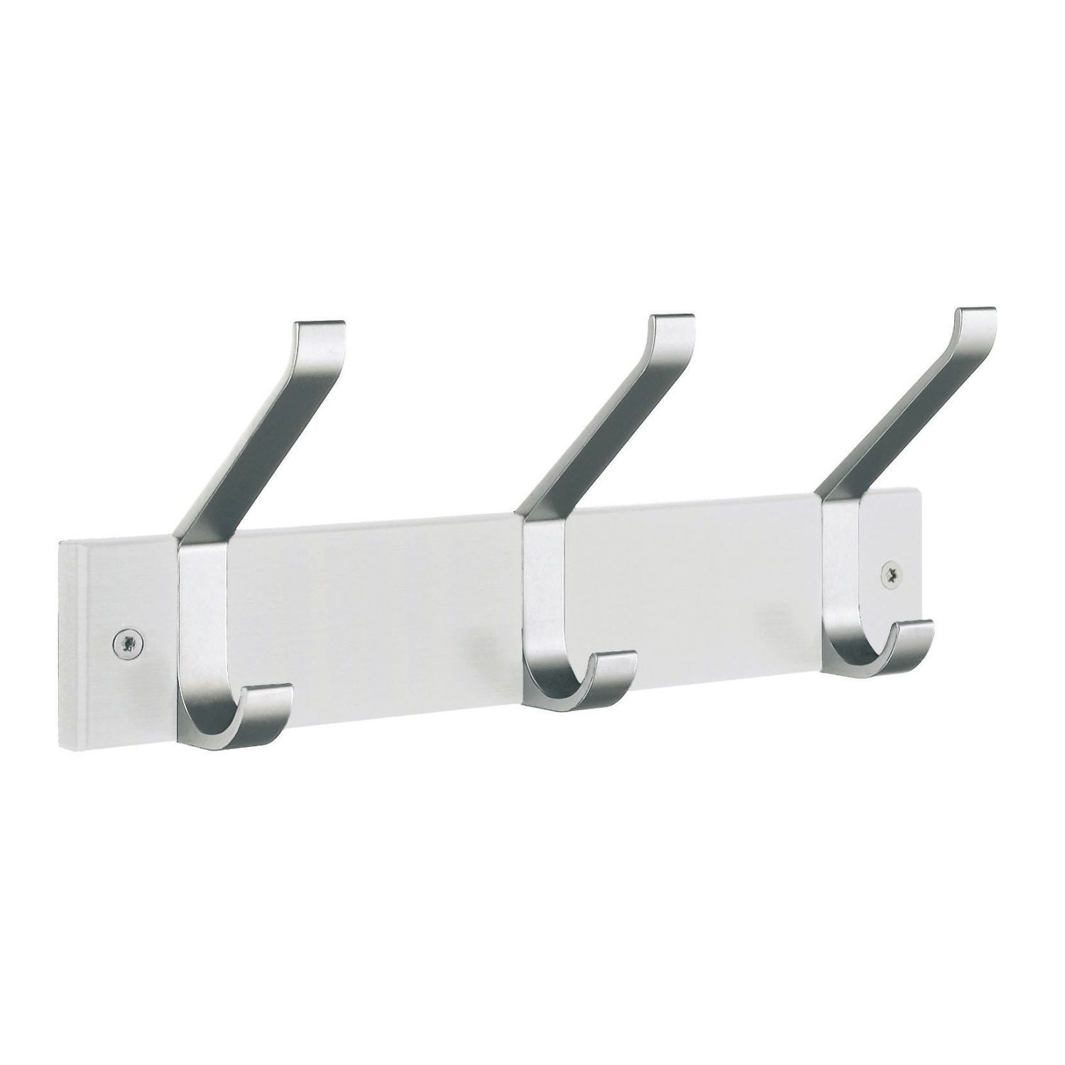 Beslagsboden 1073 Kroklist 3 Hattekroker Hvit/aluminium Beslagsboden Knagger hus SM-BX1073