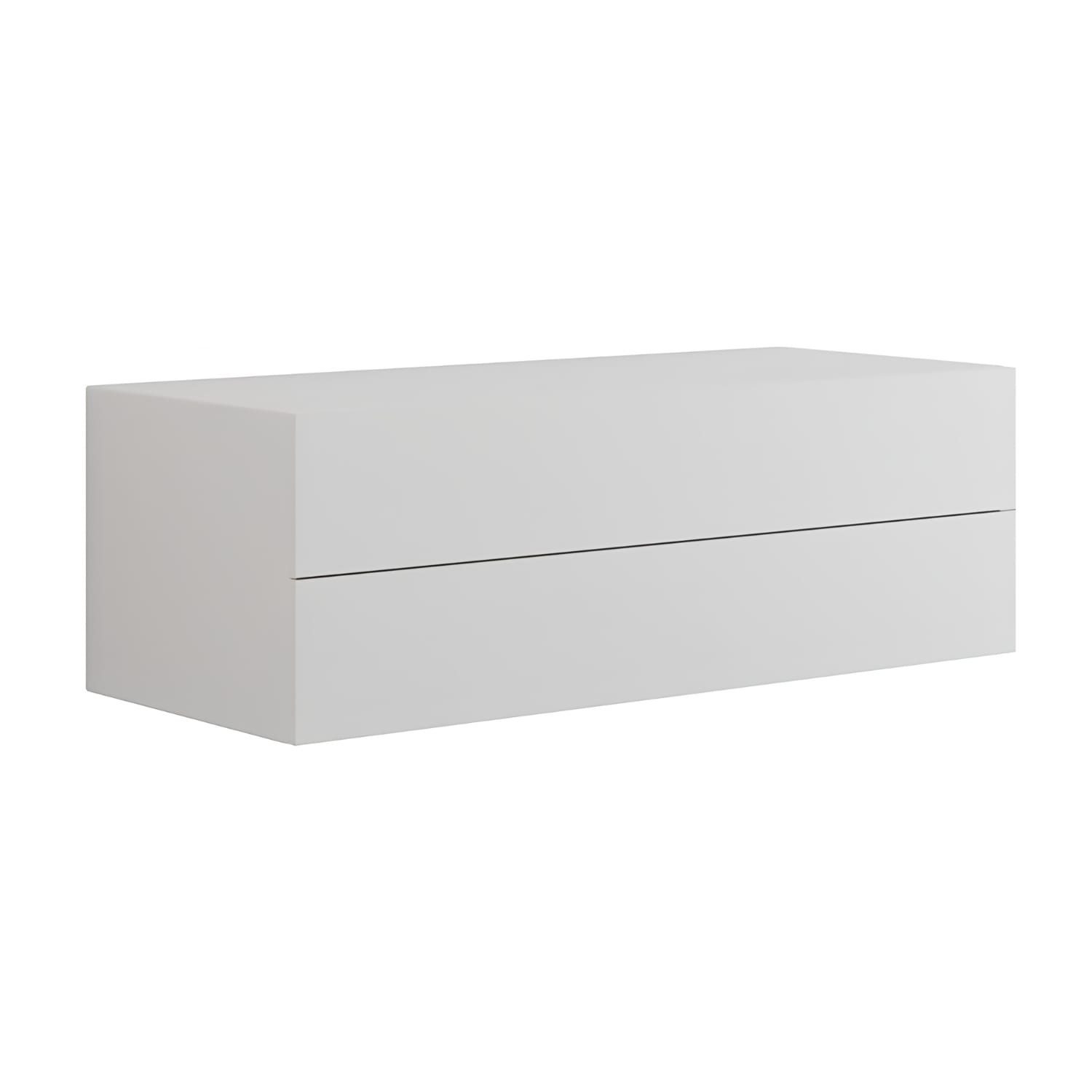 Dansani Calidris Glatt Skap 2 skuff D50cm Hvit matt / 120cm Dansani Sideskap bad DA-C127-1010