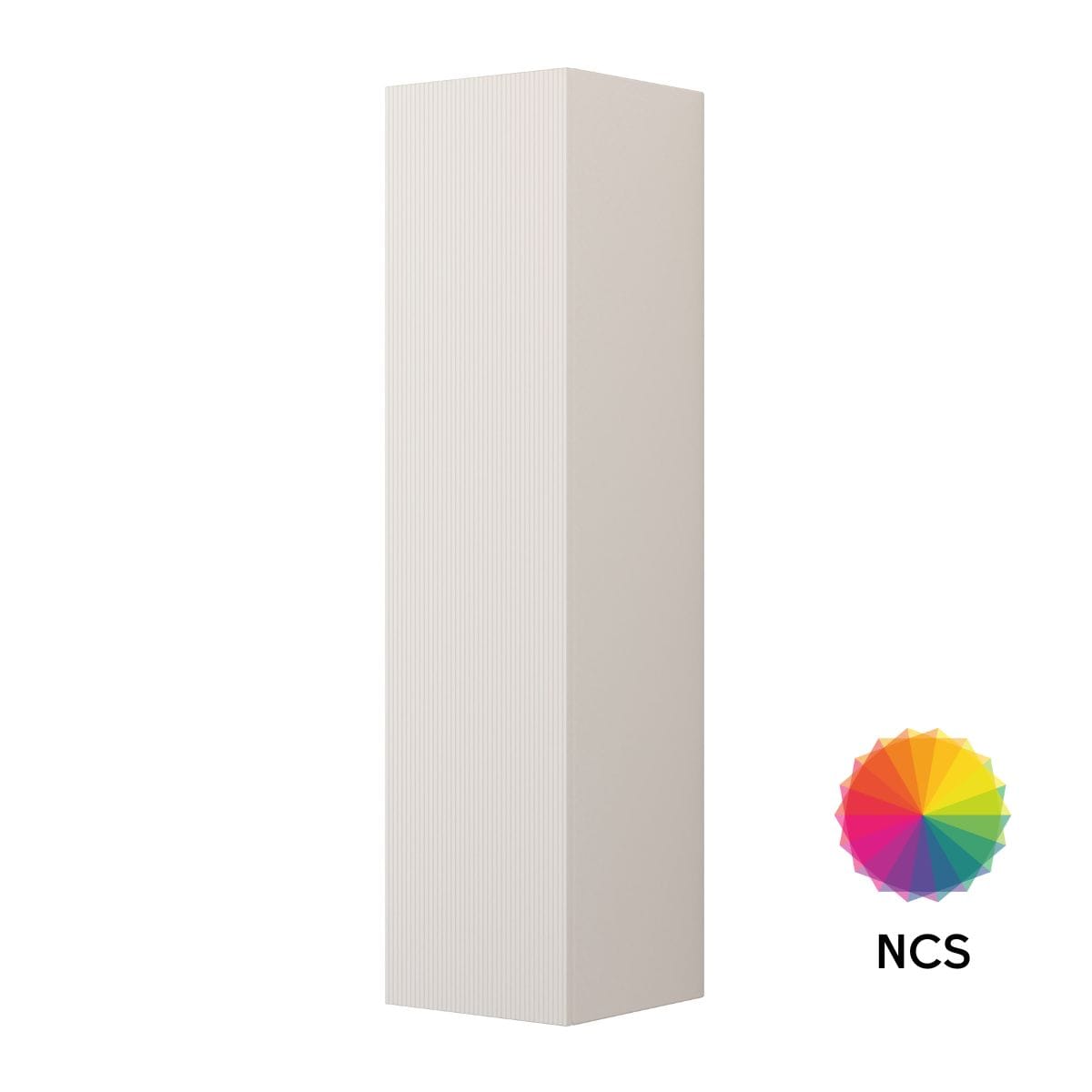 Dansani CALIDRIS Rillet Høyskap 1 dør D40cm NCS farge / Venstre hengslet / 160cm Dansani Høyskap bad DA-C67-C299