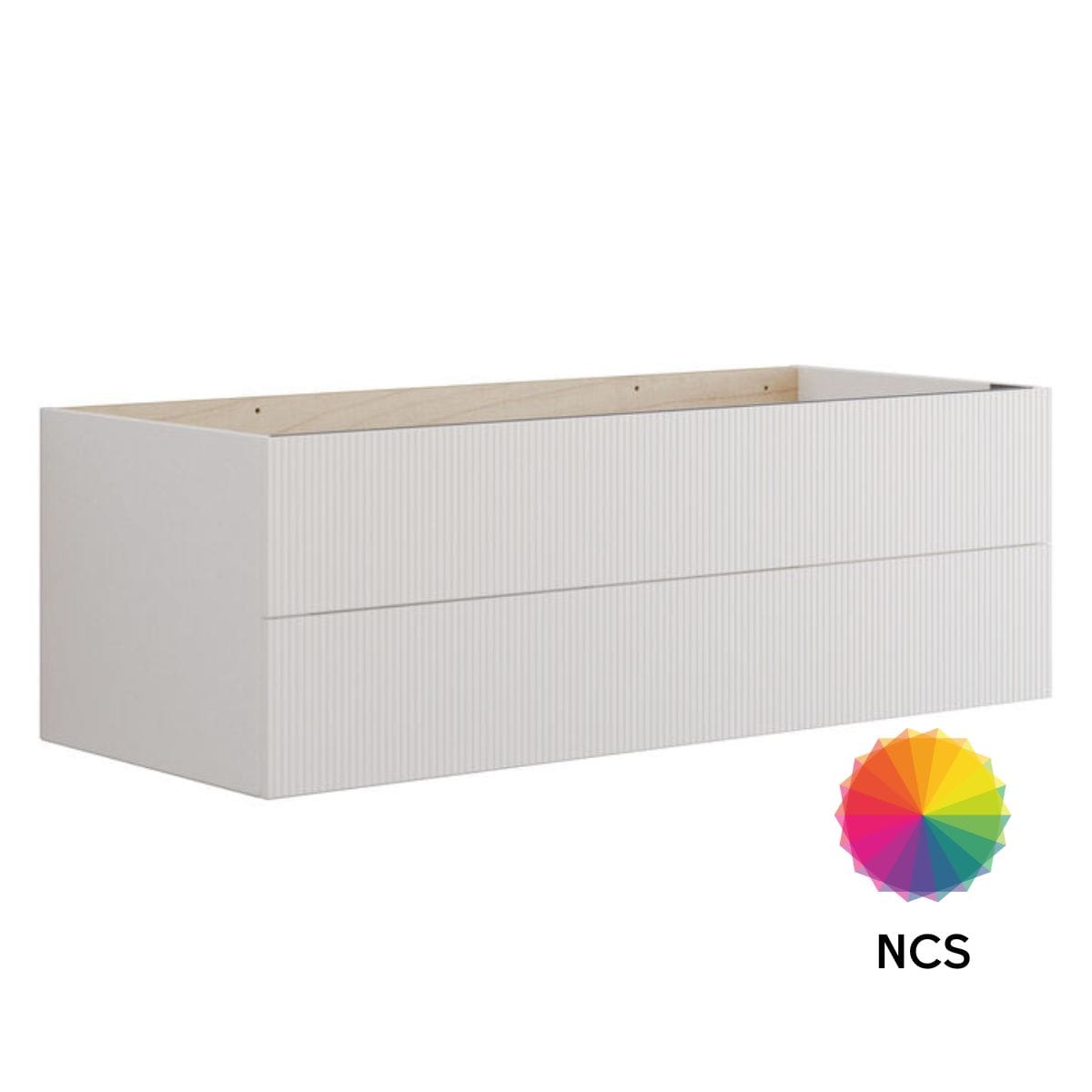 Dansani Calidris Rillet Servantskap 2 skuff D50cm NCS farge / 120cm dobbel Dansani Servantskap DA-C25-C099
