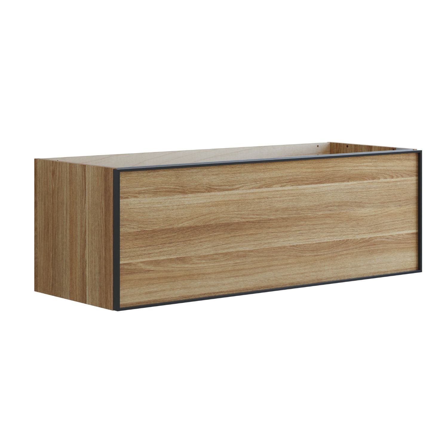 Dansani Inzo Alu-ramme svart Servantskap 1 skuff B60-120xH40xD44cm Varm eik / 120cm dobbel Dansani Servantskap DA-U18-8055