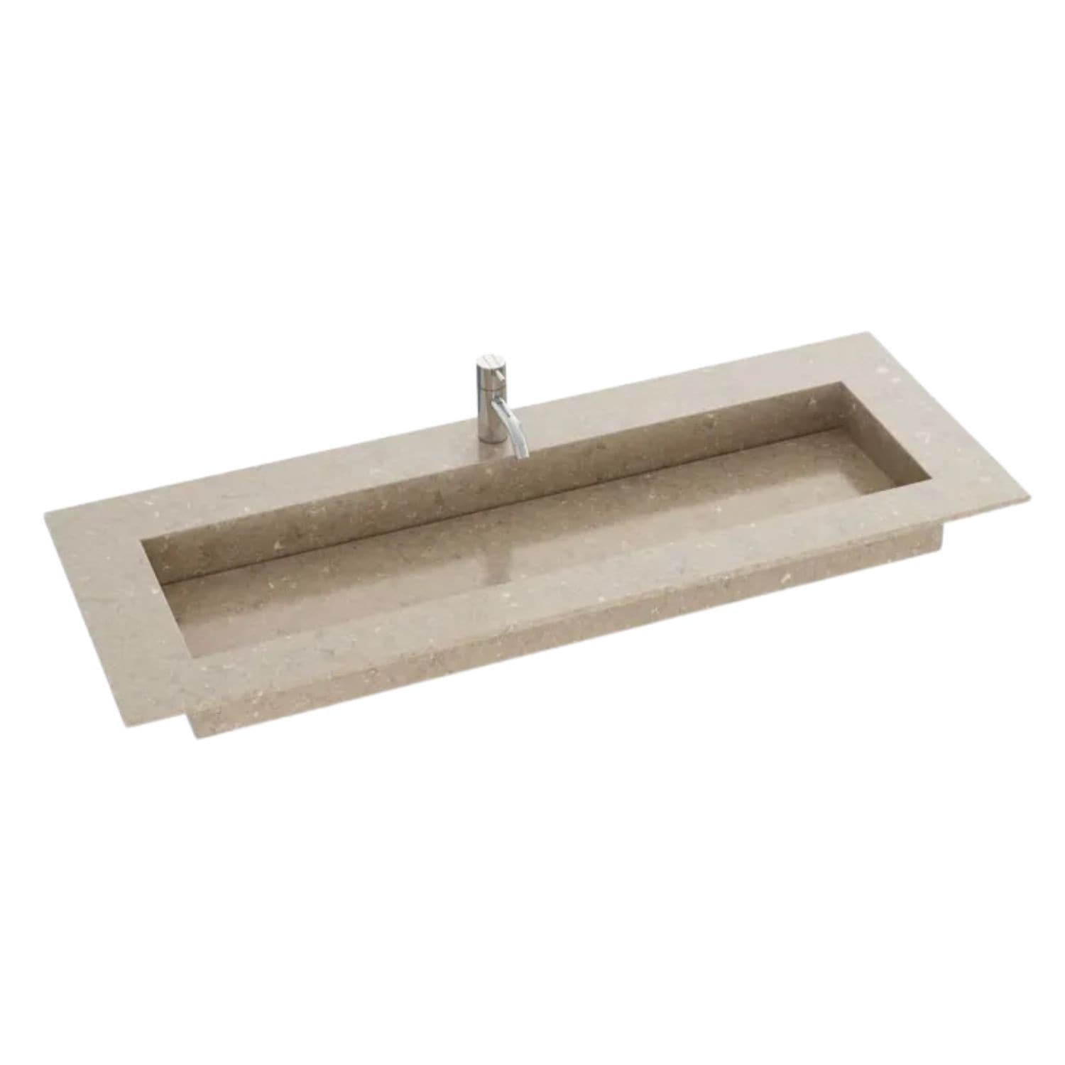 Dansani Inzo Angular Servant Måltilpasset D45,50cm - Silestone Coral clay / 120-139cm Dansani Møbelservant DA-338812419
