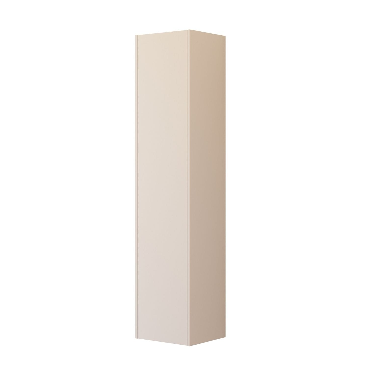 Dansani INZO Classic Glatt Høyskap Slim 1 dør Sand matt / 40cm / Versjon A venstre hengslet Dansani Høyskap bad DA-T20-1234