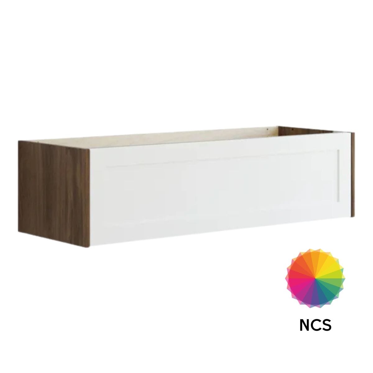 Dansani Inzo Classic Ramme Servantskap 1 skuff Brun eik/NCS farge / 120cm dobbel Dansani Servantskap DA-T05-3093