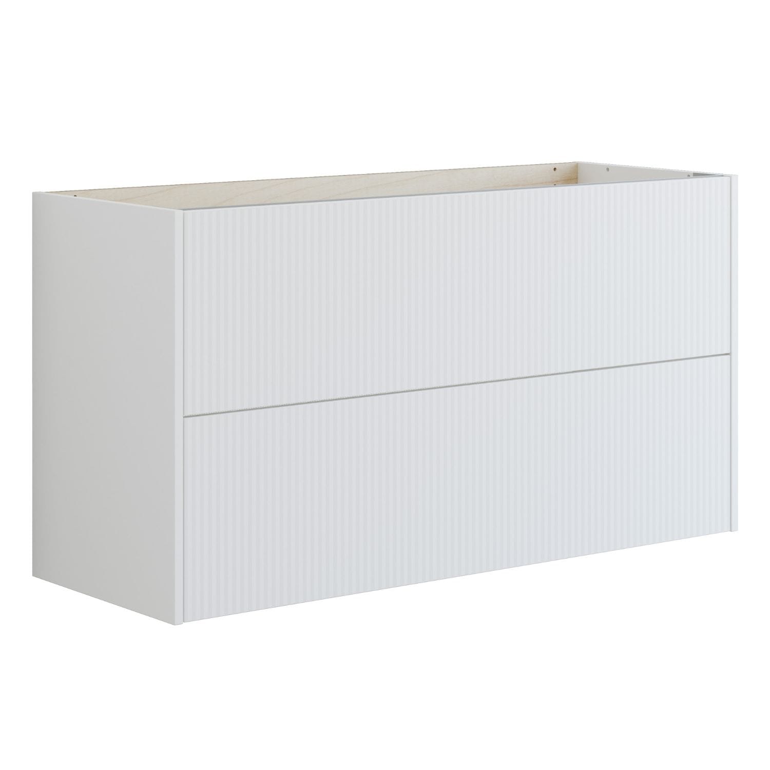 Dansani Inzo Classic Servantskap 2 skuff B60-120xH64xD44cm Stripet / Hvit matt / 120cm dobbel Dansani Servantskap DA-T10-N010