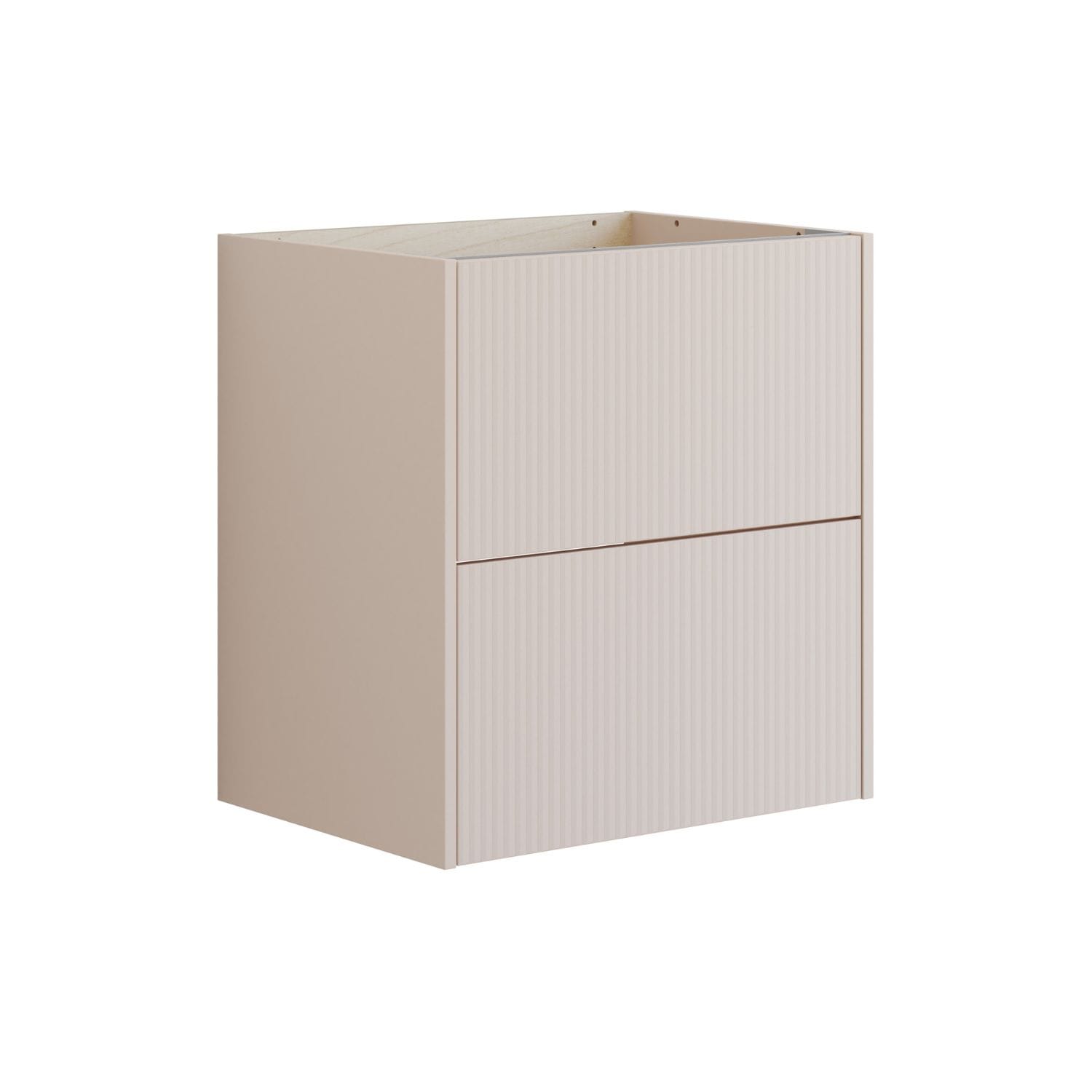 Dansani Inzo Classic Servantskap 2 skuff B60-120xH64xD44cm Stripet / Sand matt / 60cm Dansani Servantskap DA-T06-N034