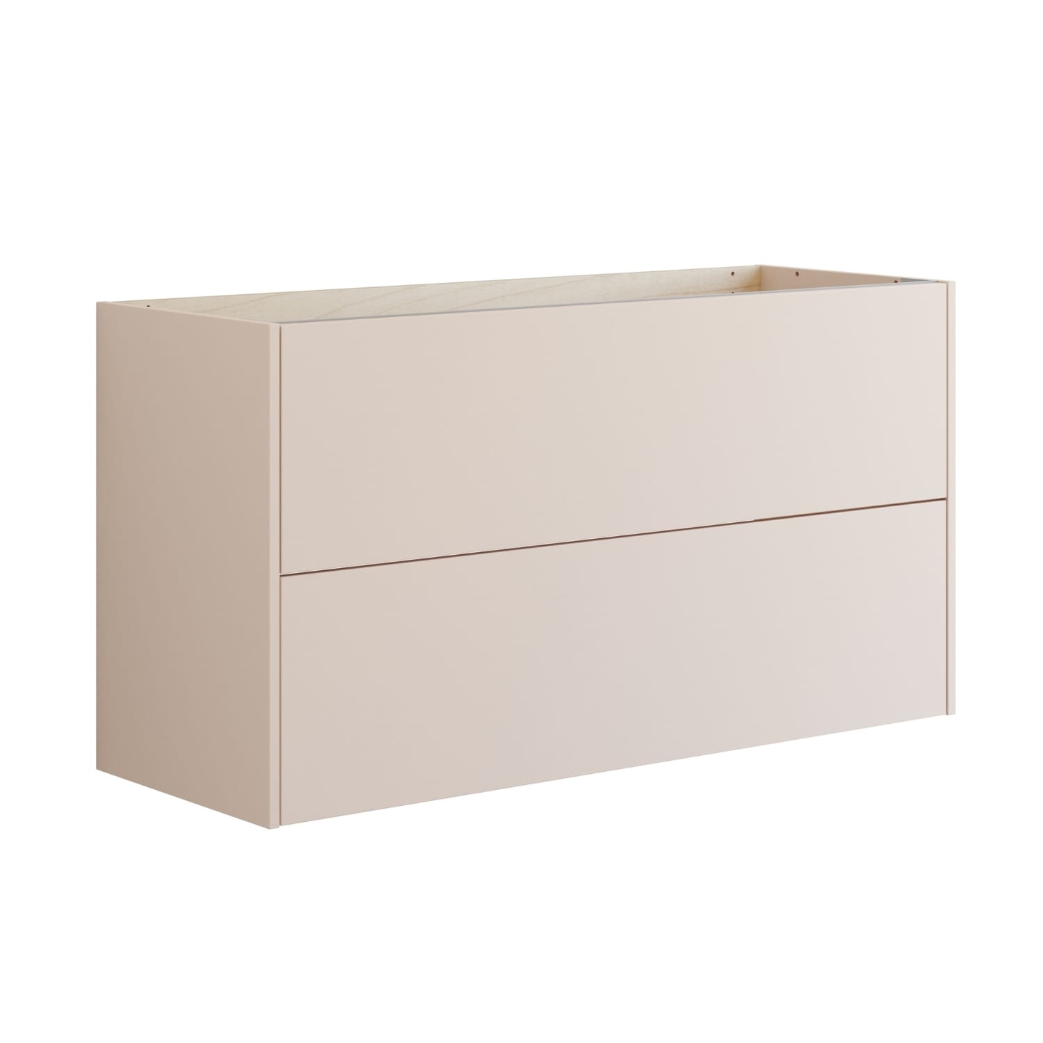 Dansani INZO Classic Skap 2 skuff B60-120xH64xD44cm Sand matt / 120cm / Glatt Dansani Sideskap bad DA-T18-1034