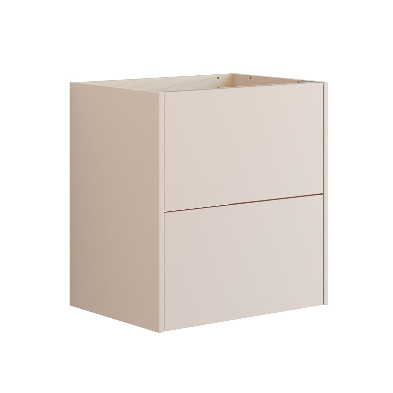 Dansani INZO Classic Skap 2 skuff B60-120xH64xD44cm Sand matt / 60cm / Glatt Dansani Sideskap bad DA-T15-1034