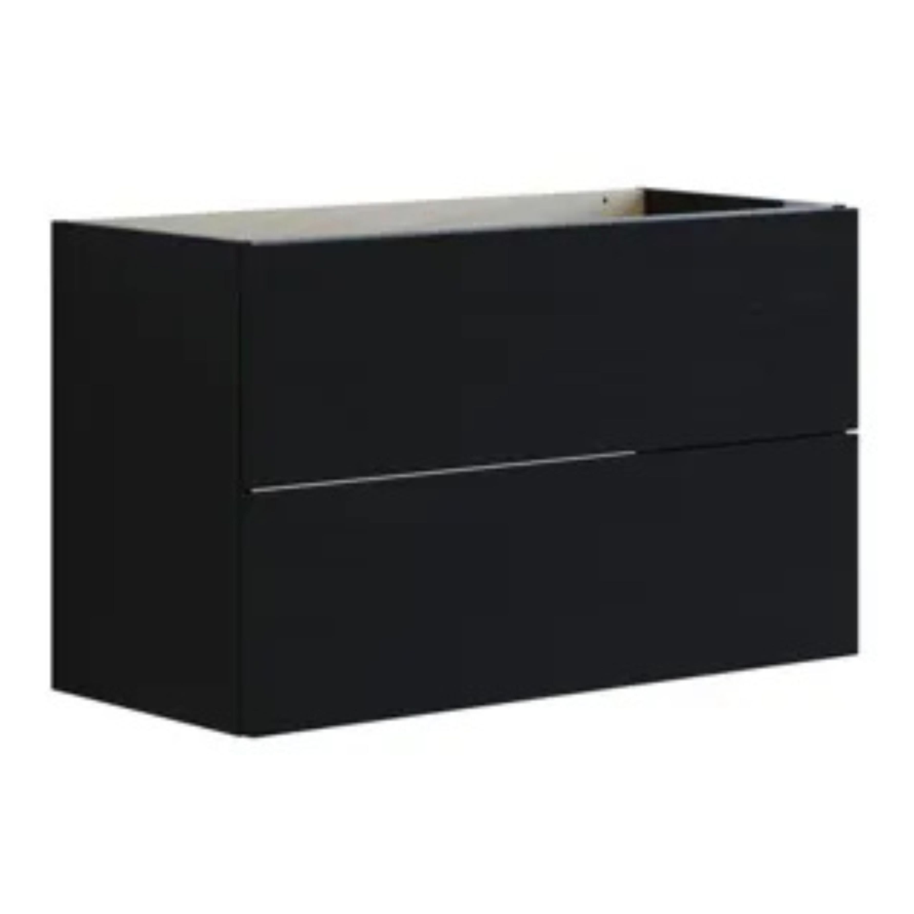 Dansani Inzo Glatt Servantskap Slim 2 Skuff Svart eik / 80cm Dansani Servantskap DA-U08-1050