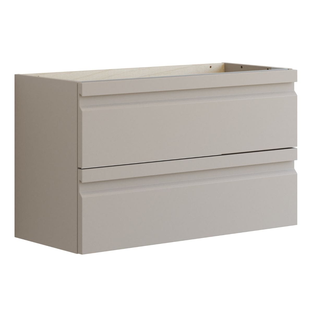 Dansani Inzo Integrert Servantskap Slim 2 skuff Softstone / 80cm Dansani Servantskap DA-U08-2035