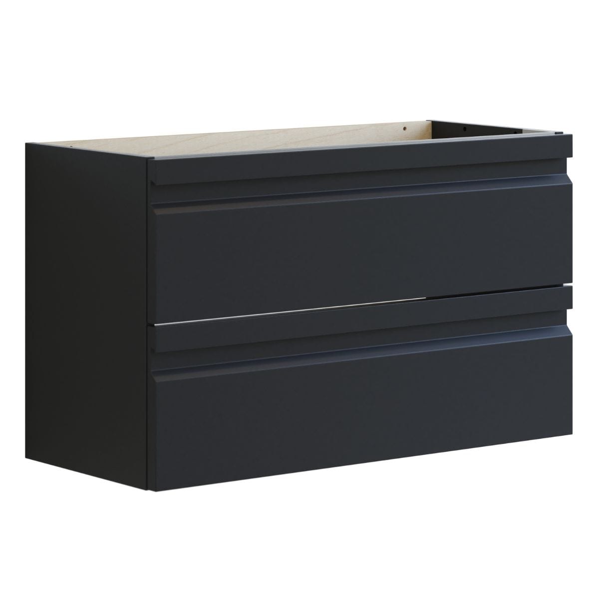 Dansani Inzo Integrert Servantskap Slim 2 skuff Sort gummi / 80cm Dansani Servantskap DA-U08-2037