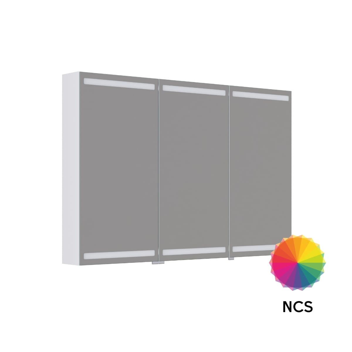 Dansani Inzo Level Speilskap NCS farge / 120 cm 3 dører Dansani Speilskap DA-S873-199