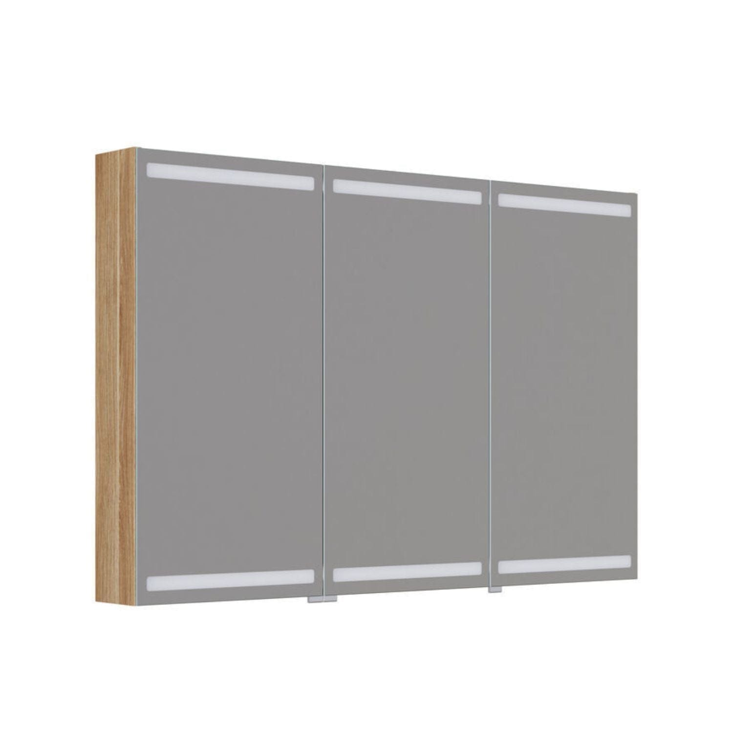 Dansani Inzo Level Speilskap Varm eik / 120 cm 3 dører Dansani Speilskap DA-S873-155