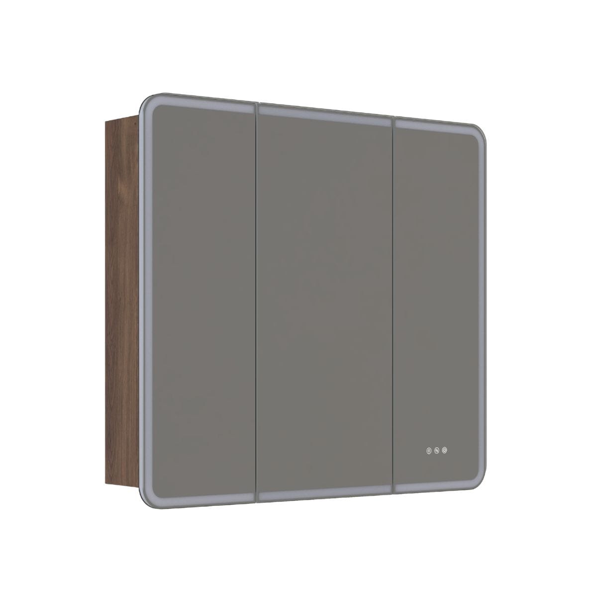 Dansani INZO Radience Speilskap Brun eik / 100cm 3 dører Bad.no Speilskap DA-S861-152