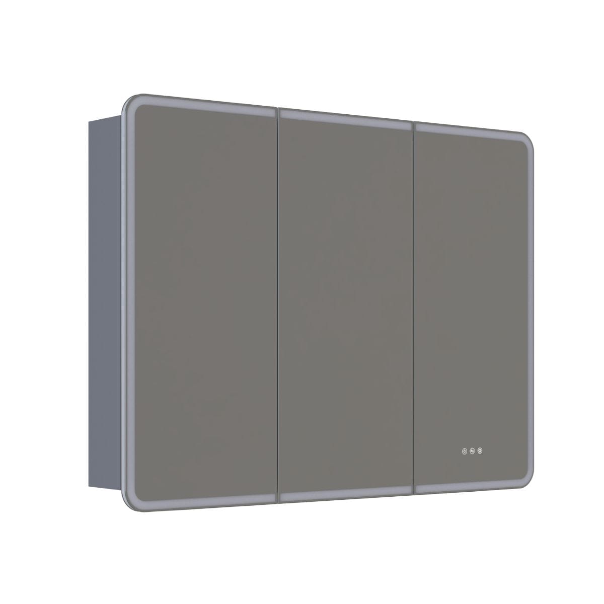 Dansani INZO Radience Speilskap Grå matt / 120cm 3 dører Bad.no Speilskap DA-S863-103