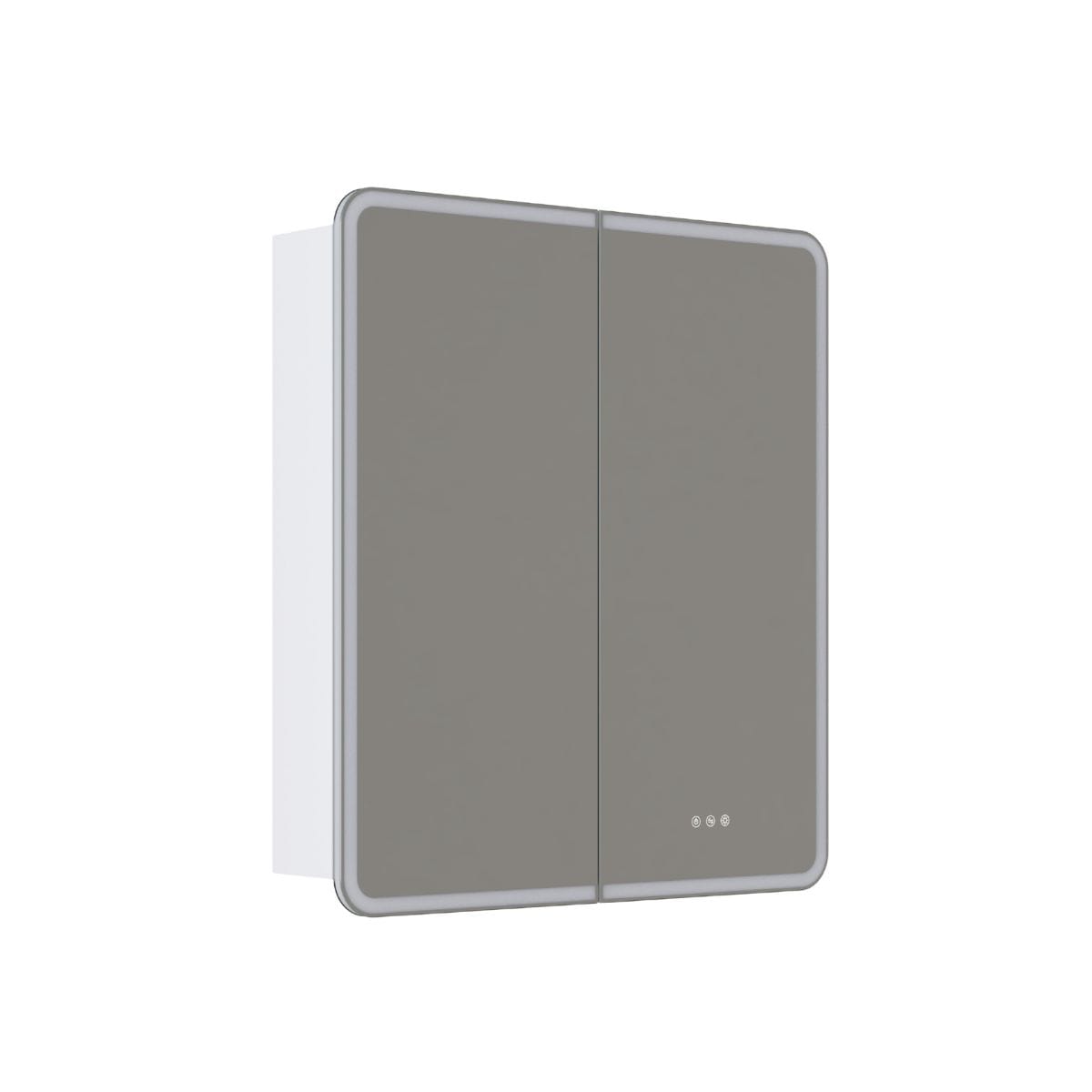 Dansani INZO Radience Speilskap Hvit matt lakk / 80cm 2 dører Bad.no Speilskap DA-S868-171
