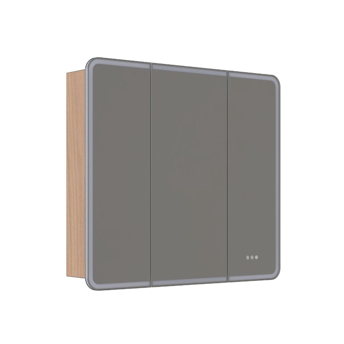 Dansani INZO Radience Speilskap Lys eik / 100cm 3 dører Bad.no Speilskap DA-S861-178