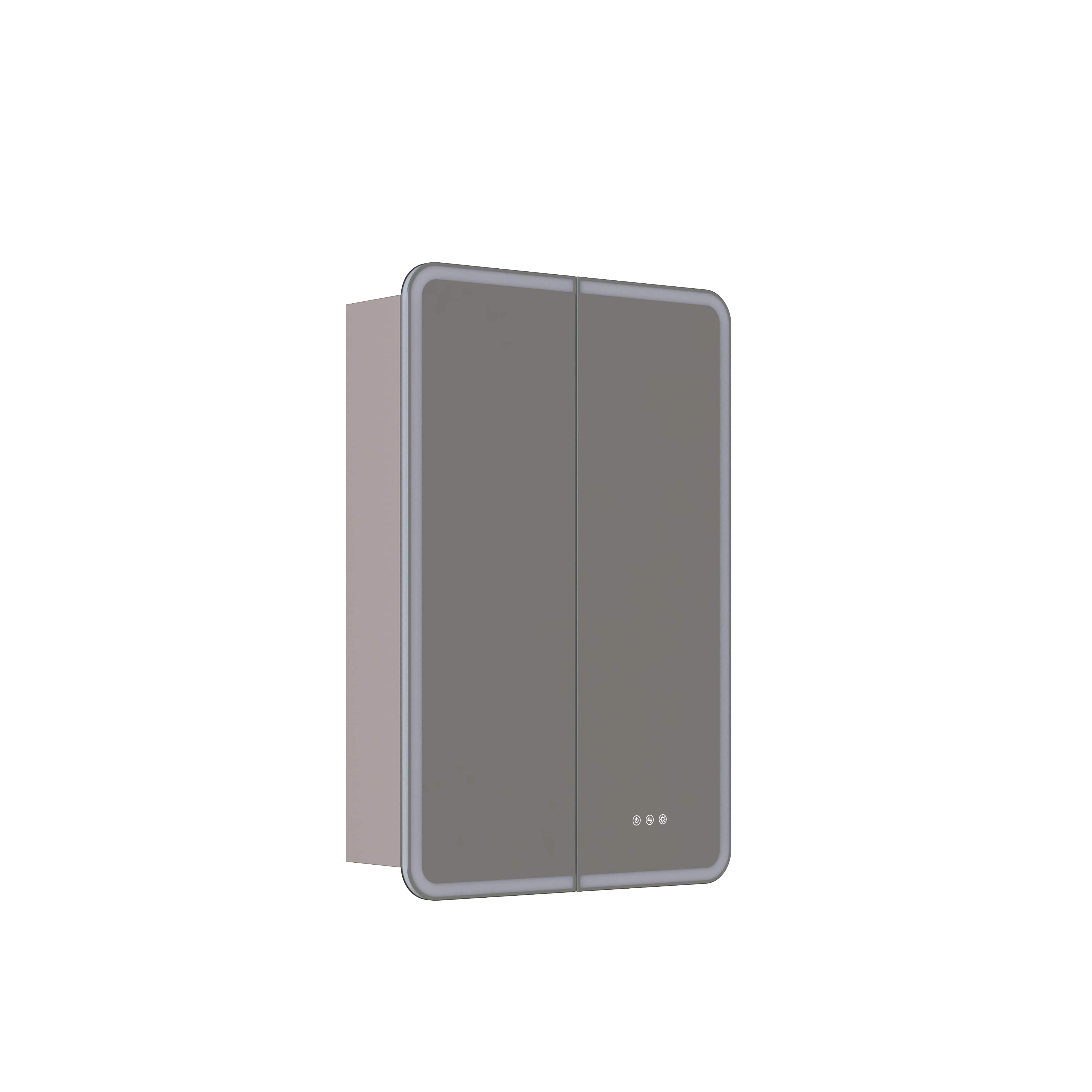 Dansani INZO Radience Speilskap Softstone / 60cm 2 dører Bad.no Speilskap DA-S866-135