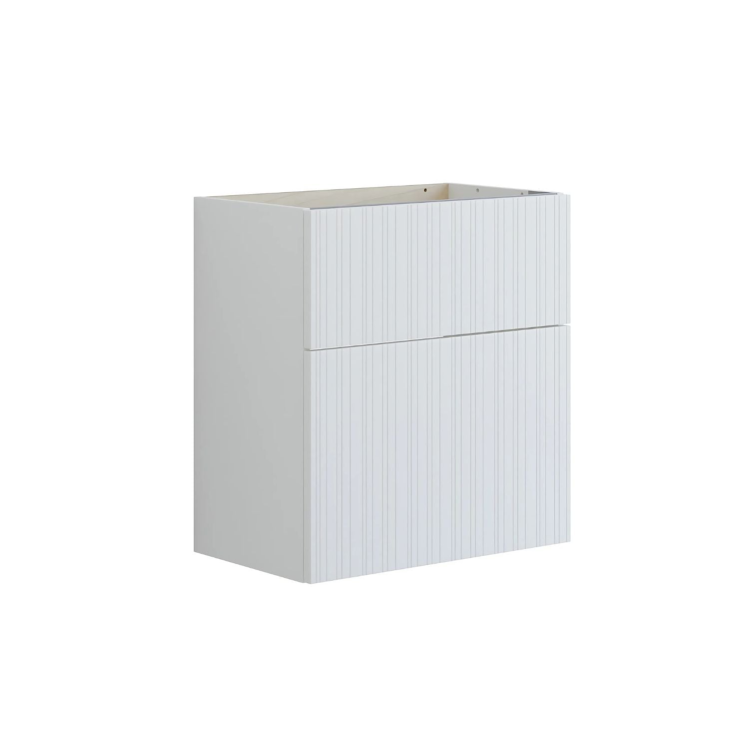 Dansani Inzo Riflet Servantskap Slim 2 skuff B60-80xH64xD35cm Hvit matt / 60cm Dansani Servantskap DA-U10-9010