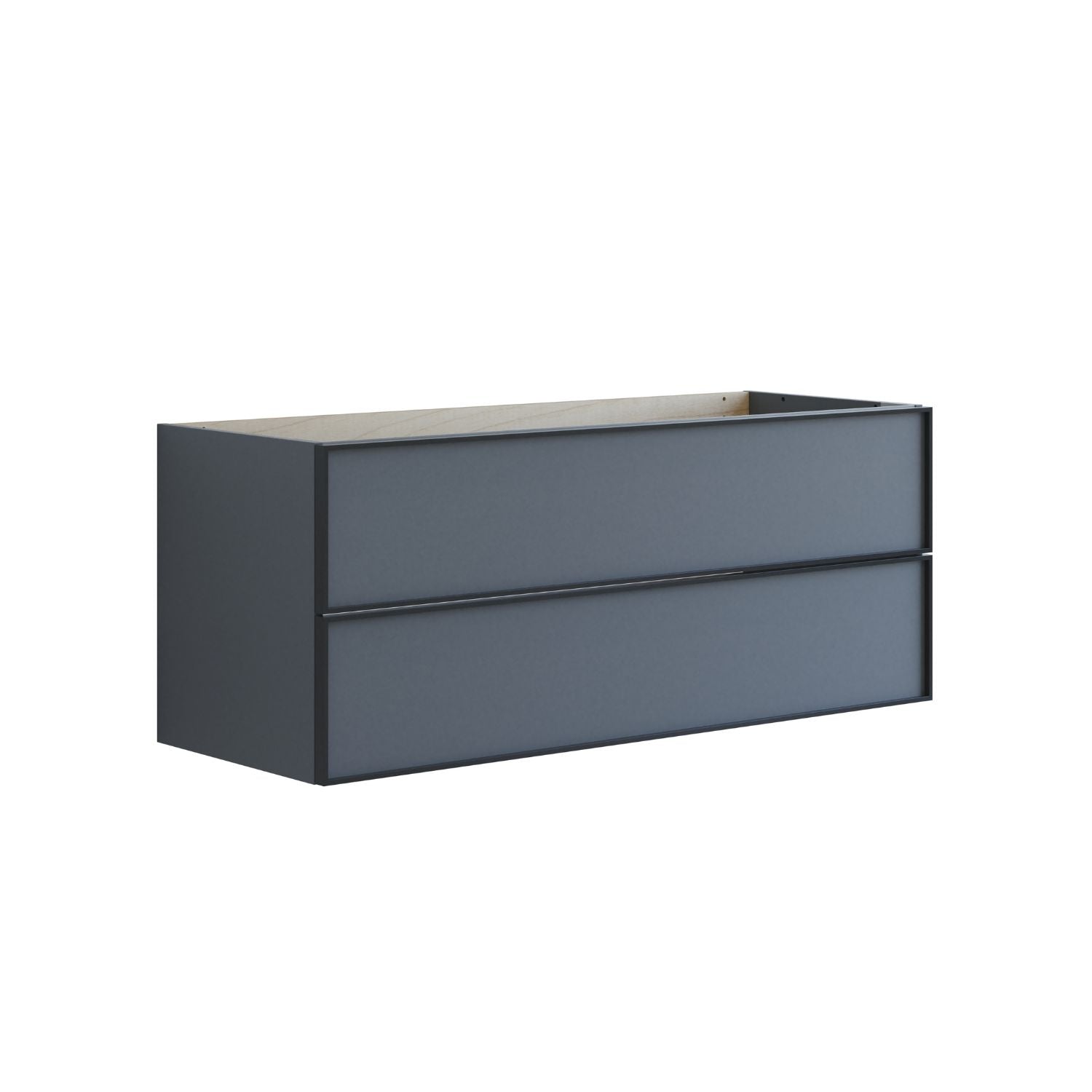 Dansani Inzo Urban Alu-ramme svart Underskap 2 skuff B60-120xH48xD44cm Grå matt / 120cm Dansani Sideskap bad DA-U36-8003
