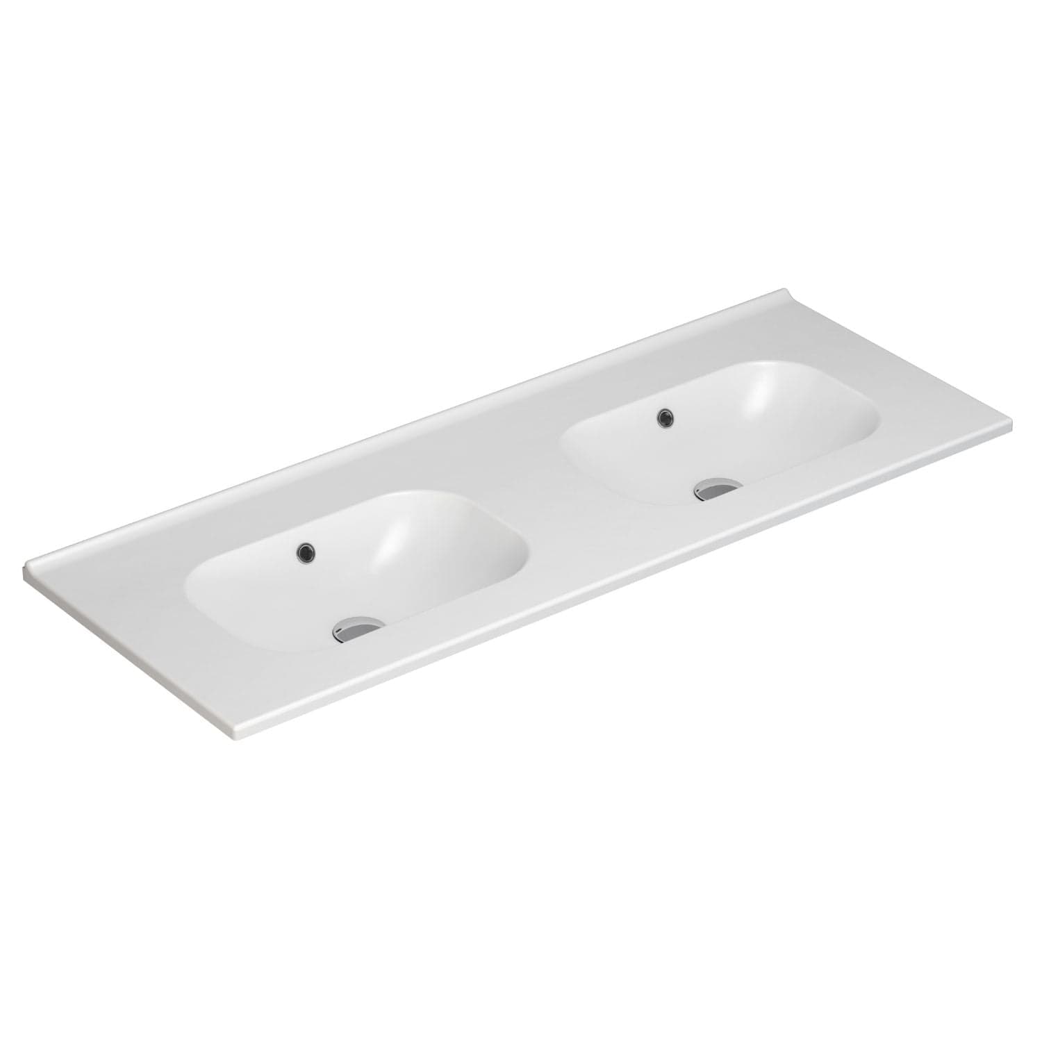 Dansani Kantate Servant B60-160xH1,8xD45cm, porselen Hvit / 120cm dobbel / Nei Dansani Baderomsservant DA-531922103