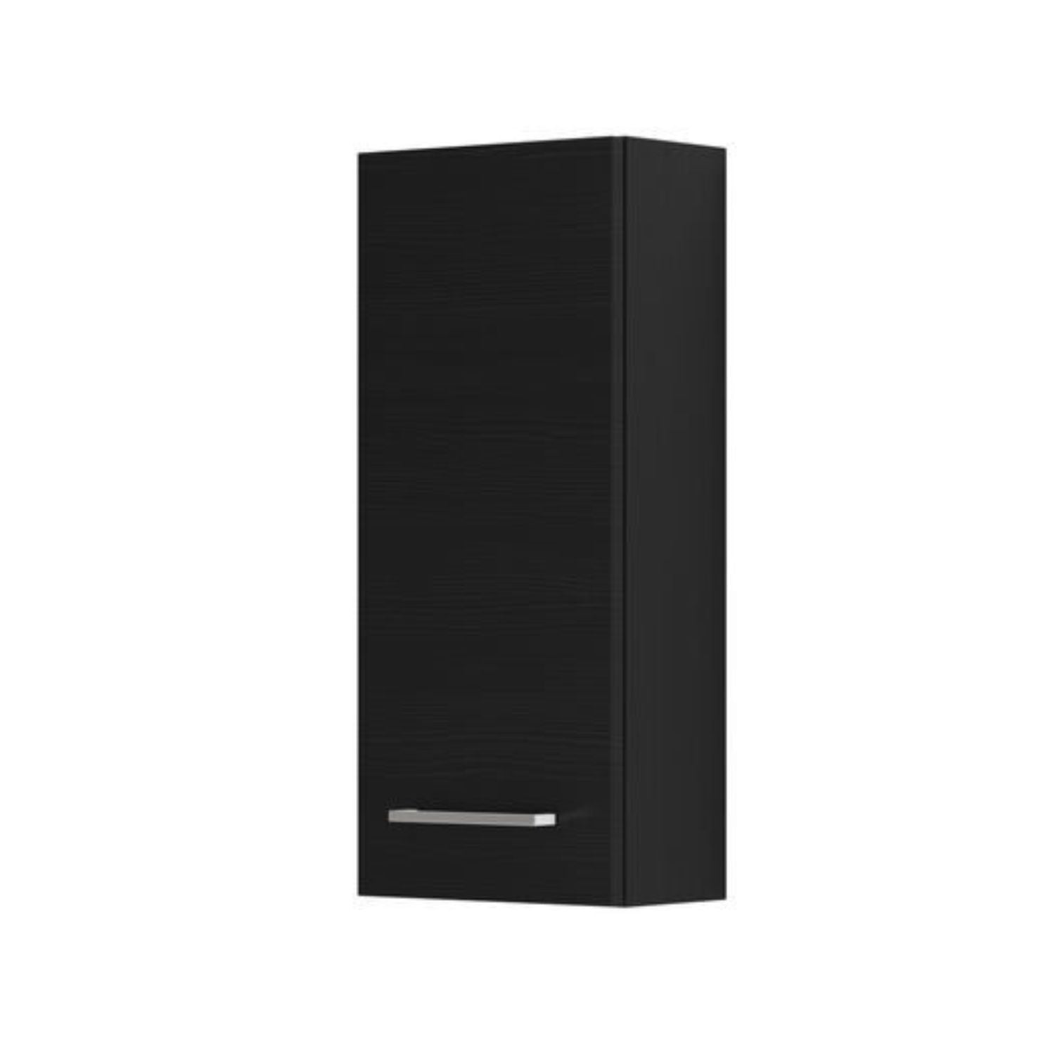 Dansani Mido+ Glatt Overskap 1 dør B30xH70xD19cm Svart struktur / Venstre hengslet Dansani Sideskap bad DA-P27-1229