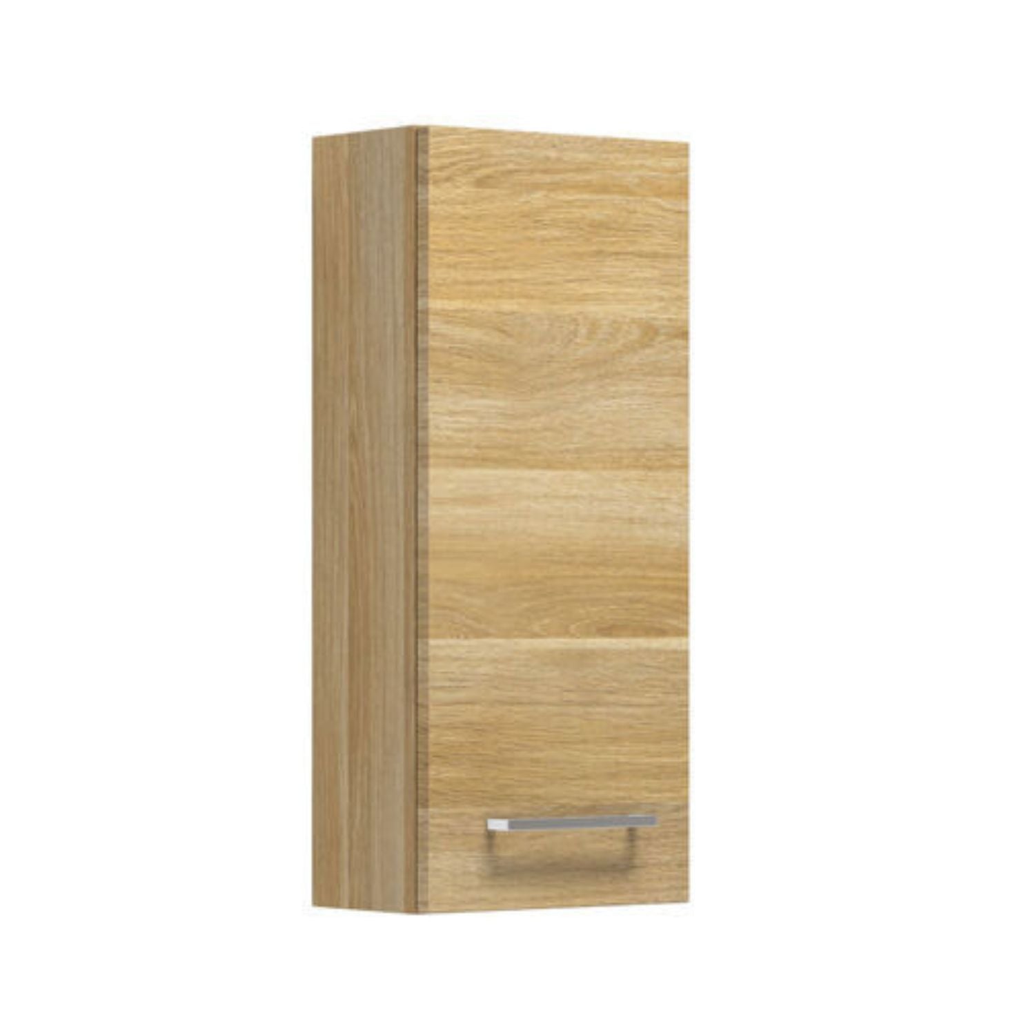Dansani Mido+ Glatt Overskap 1 dør B30xH70xD19cm Varm eik / Høyre hengslet Dansani Sideskap bad DA-P27-1155