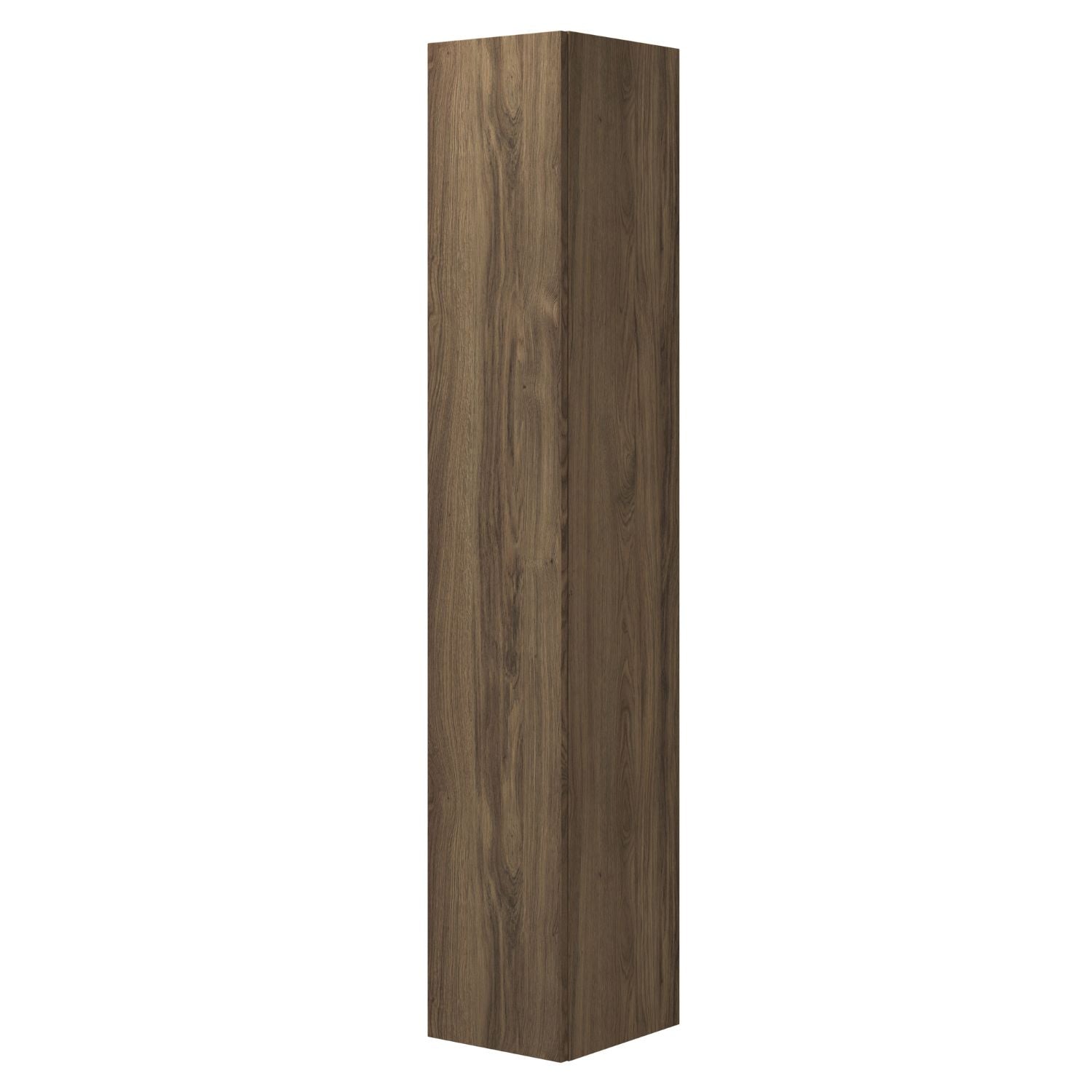 Dansani You Urban Glatt Høyskap Slim 1 dør Brun eik / 30cm / Venstre hengslet Dansani Høyskap bad DA-V53-1252