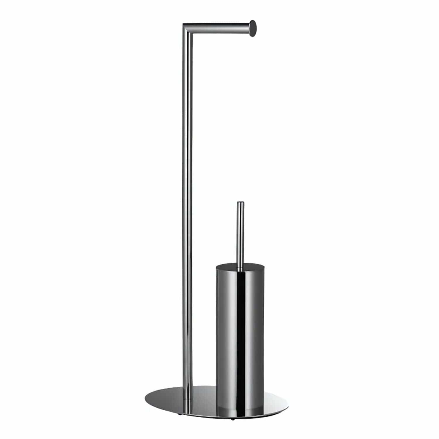 Esbada Classic Toalettrullholder med børste oval fot krom Krom Esbada Toalettrullholder CO-L403133