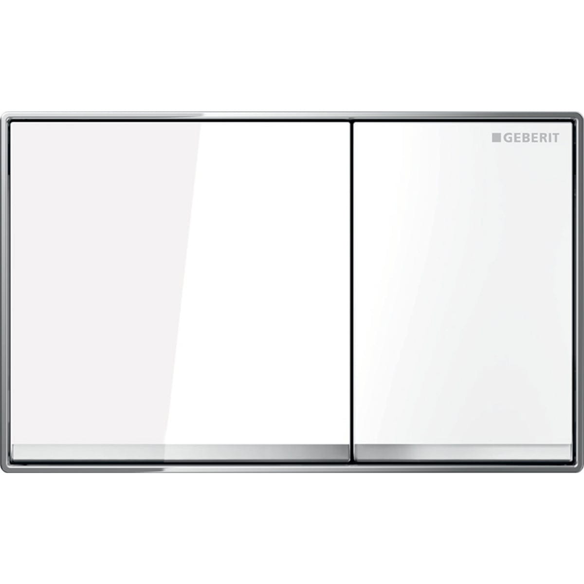 Geberit Omega 60 Betjeningsplate Hvit glass Geberit Betjeningsplate og trykknapper GRO-6166064