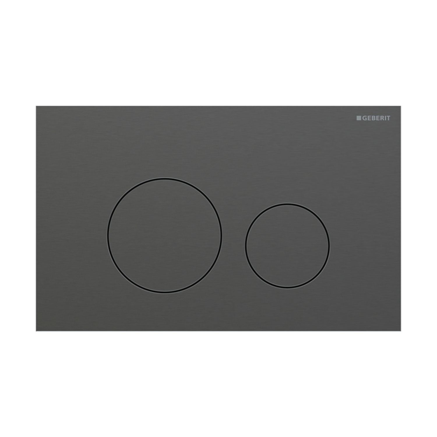 Geberit Sigma 40 Rund Betjeningsplate Svart krom Geberit Betjeningsplate og trykknapper GRO-1387346
