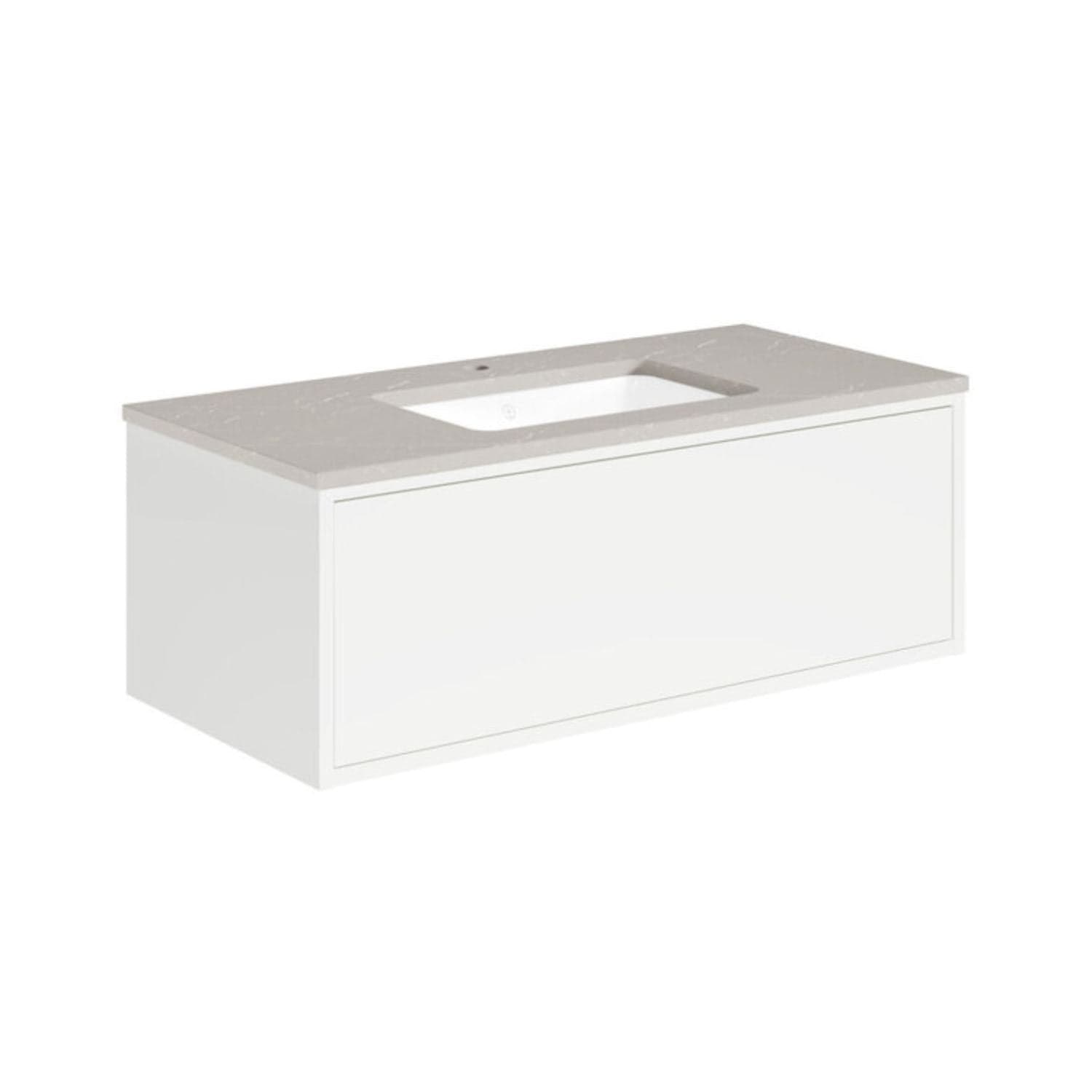 Gustavsberg Ducentic Servantskap med Benkeplate Hvit / 100cm / Polar grey 1 hull for kran Gustavsberg Servantskap GRO-GB71DCVU10DHSG1100