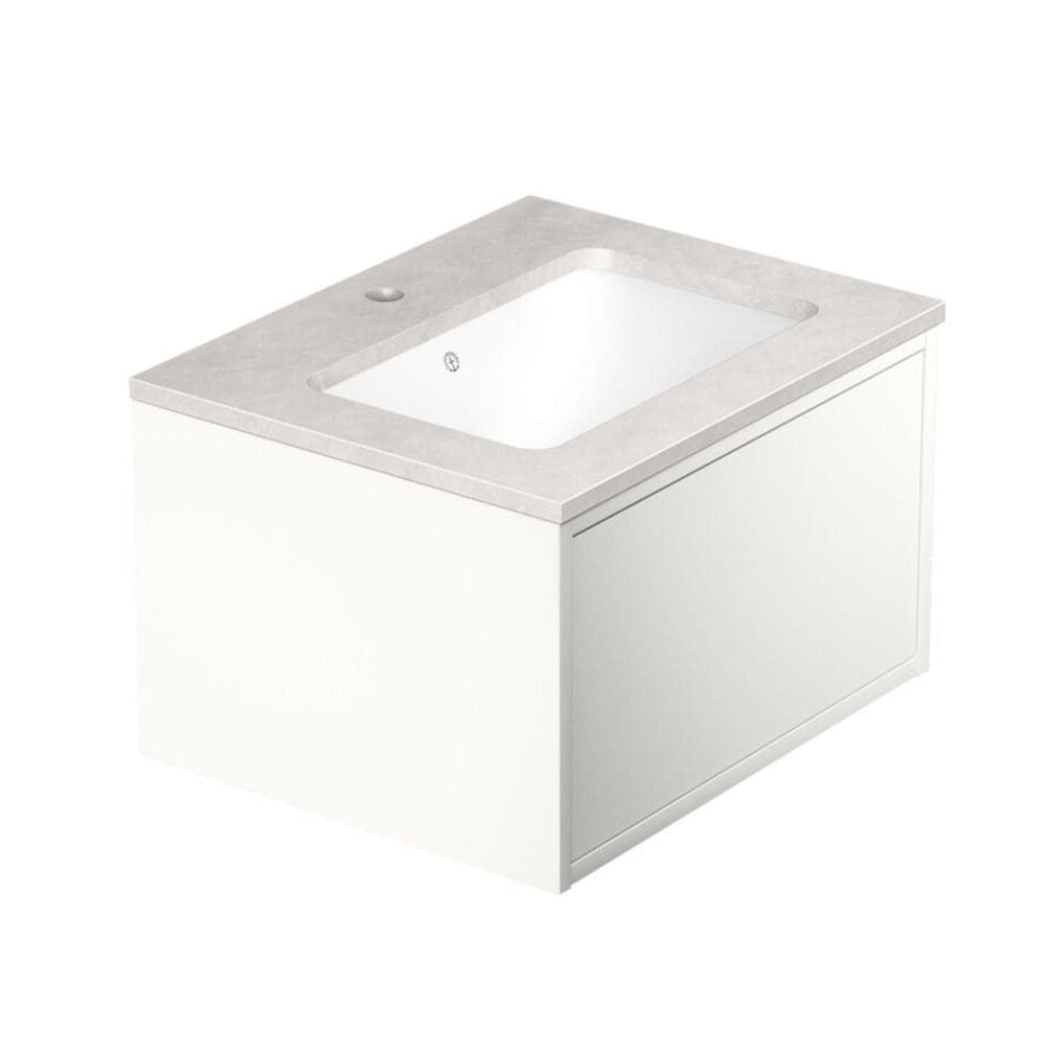 Gustavsberg Ducentic Servantskap med Benkeplate Hvit / 60cm / Polar grey 1 hull for kran Gustavsberg Servantskap GRO-GB71DCVU60DHSG1100