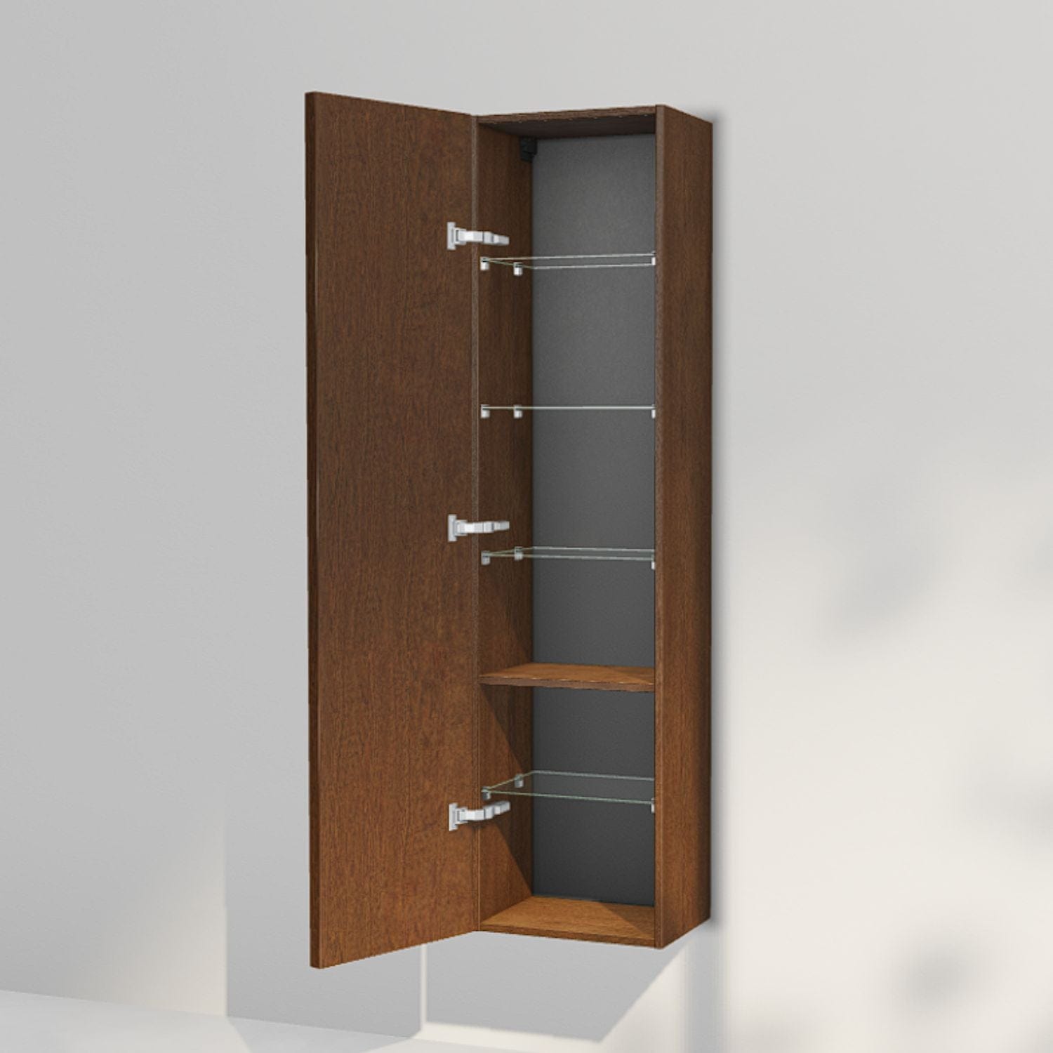 INR Carve 40/30 Høyskap Dark oak / 40cm / Venstre INR Iconic Nordic Rooms Høyskap bad INR-396238V