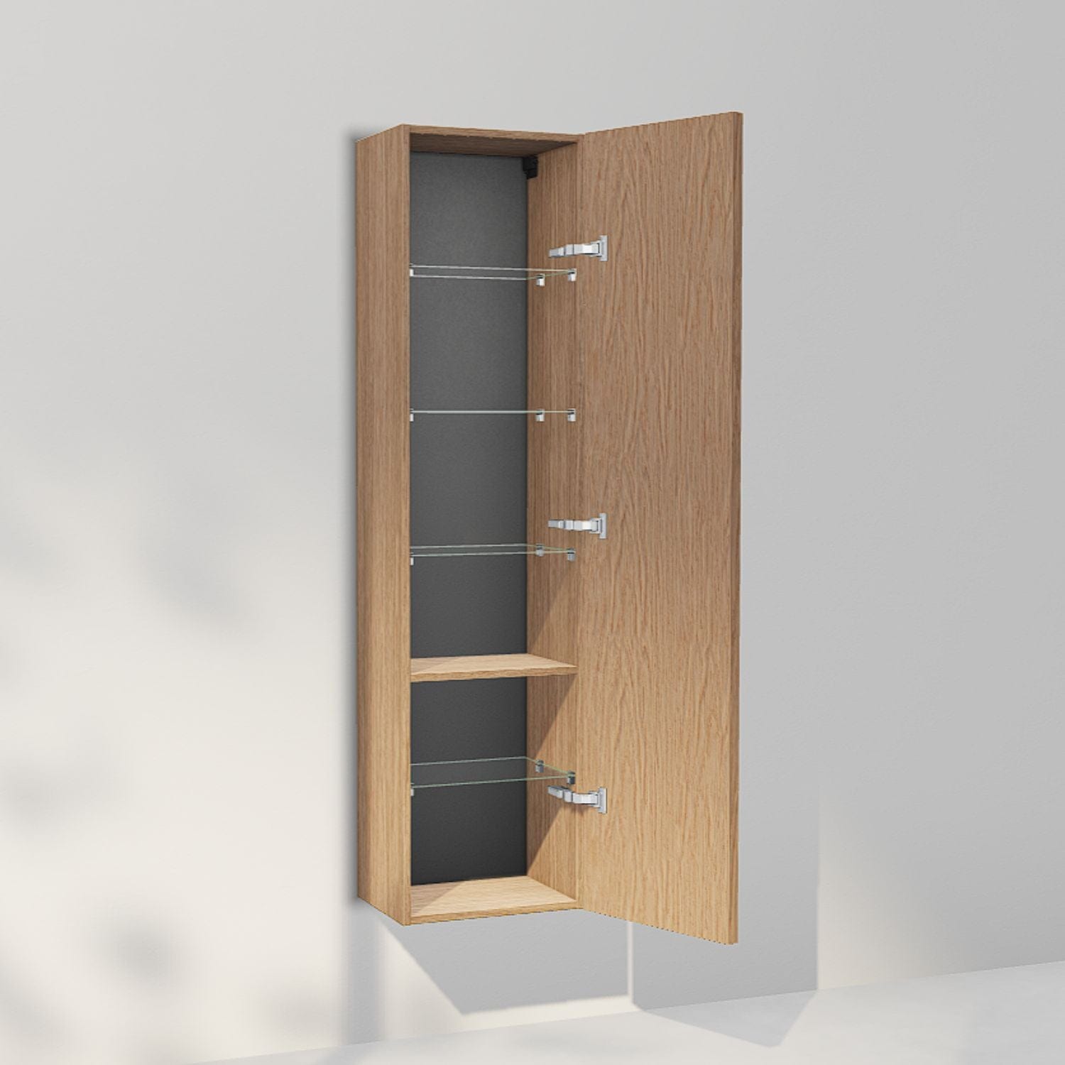 INR Carve 40/30 Høyskap Natural oak / 40cm / Høyre INR Iconic Nordic Rooms Høyskap bad INR-396234H