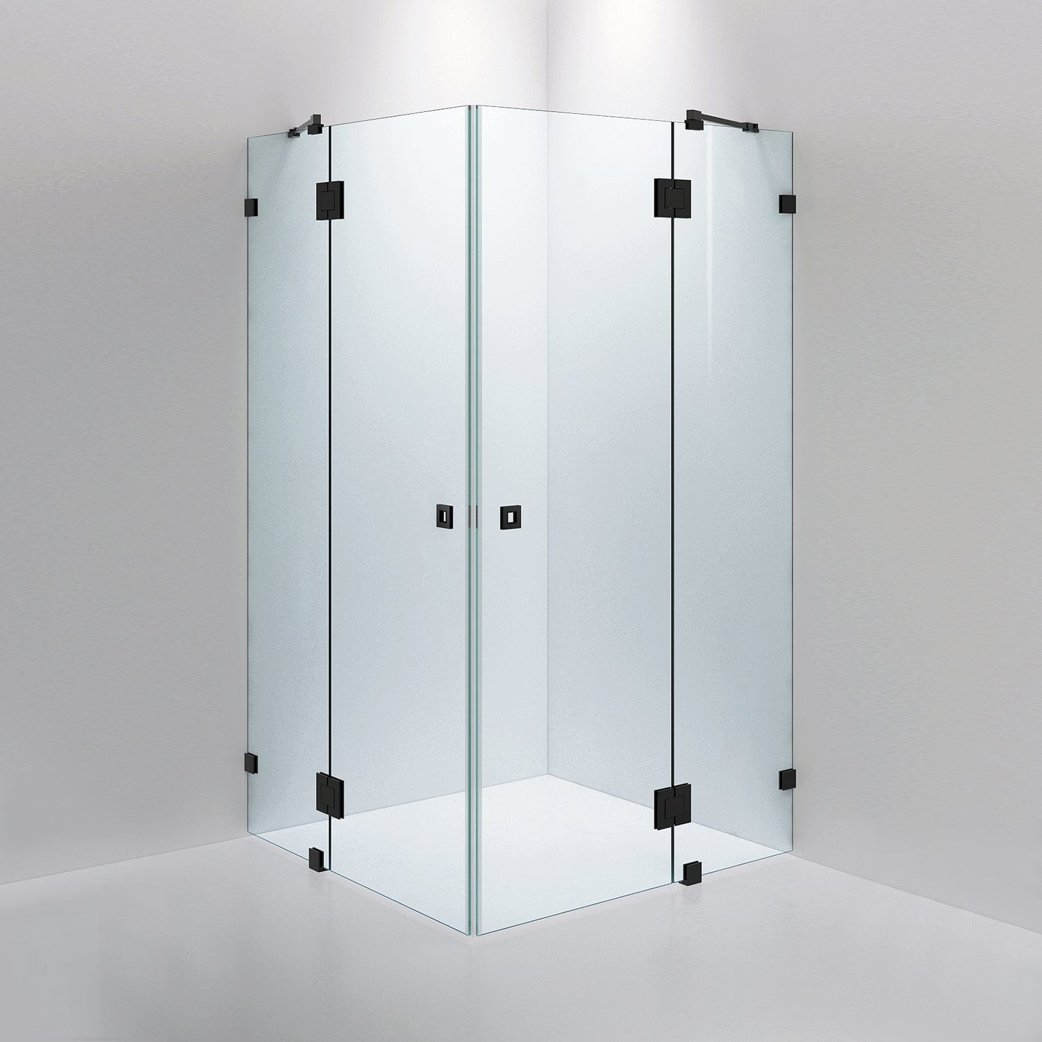 INR Dusjhjørne ARC 16 Måltilpasset Svart matt / Måltilpasset / Timeless klart glass INR Iconic Nordic Rooms Dusjhjørne INR-11611100