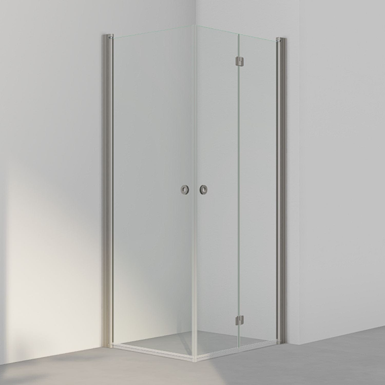 INR Dusjhjørne LINC 66 Flex Standardmål Stone / 80x90cm / Høyre hengslet INR Iconic Nordic Rooms Dusjhjørne INR-566202489