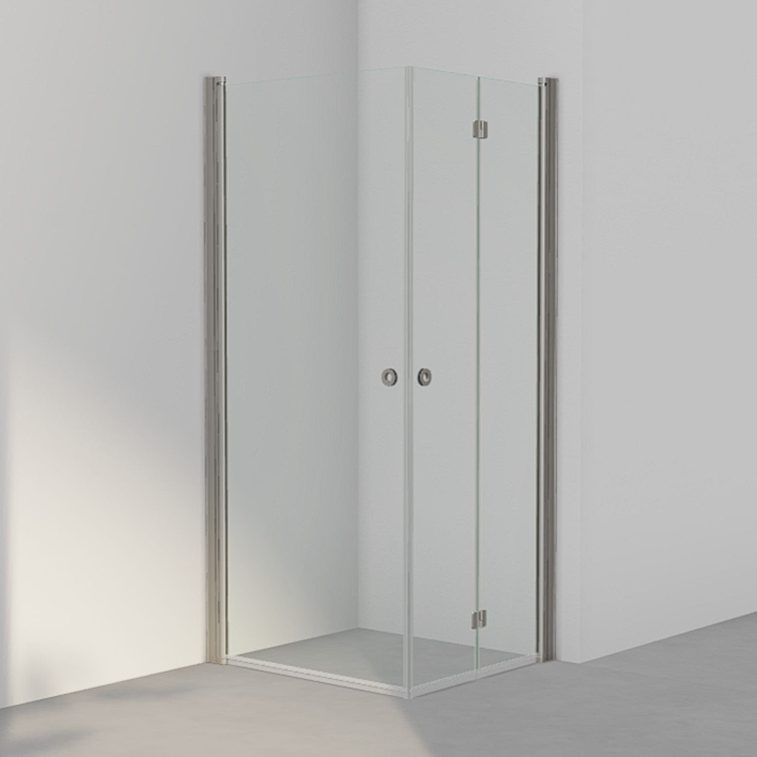 INR Dusjhjørne LINC 66 Flex Standardmål Stone / 90x80cm / Høyre hengslet INR Iconic Nordic Rooms Dusjhjørne INR-566202498