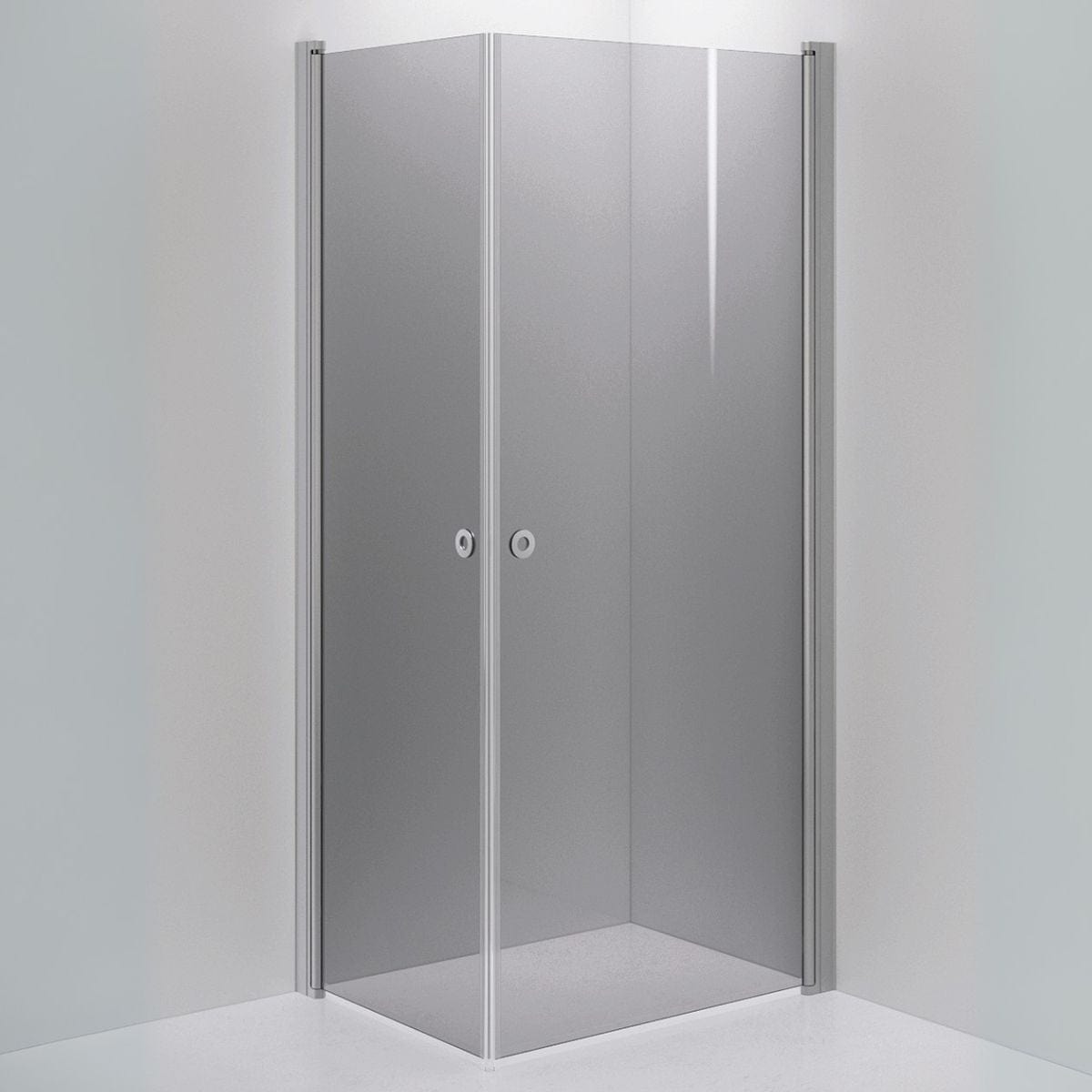 INR Dusjhjørne LINC ANGEL Grått Glass Matt aluminium / 70x90cm / Grått glass INR Iconic Nordic Rooms Dusjhjørne INR-51203979