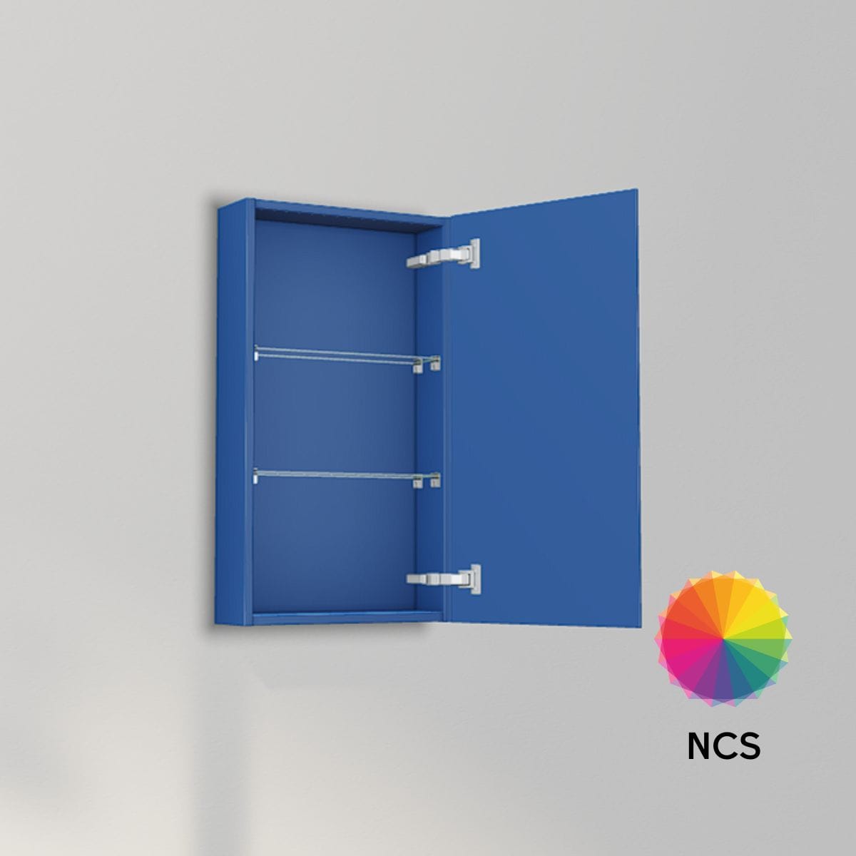 INR Grip 40/15 Veggskap NCS farge / 40cm / Høyre INR Iconic Nordic Rooms Sideskap bad INR-395466H
