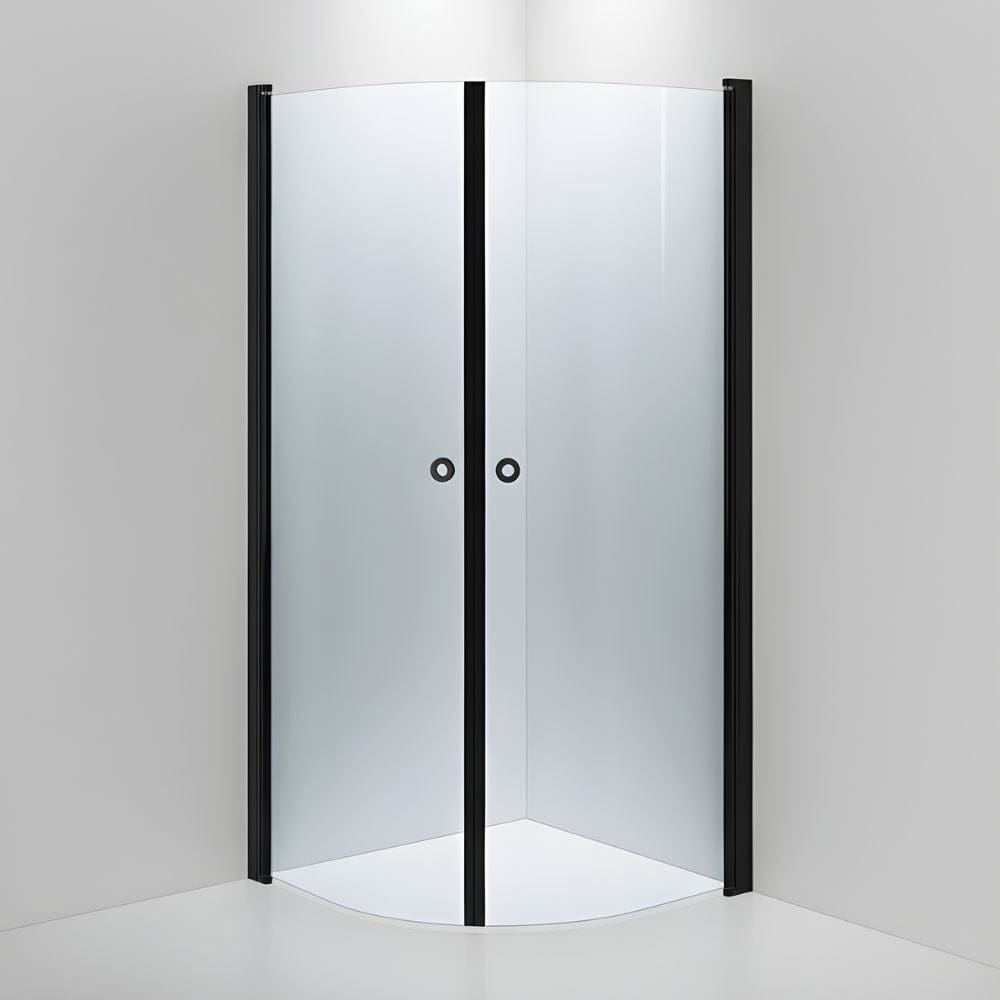 INR LINC NIAGARA Dusjhjørne Lav Modell H180cm Svart matt / 90x90cm / Klart glass INR Iconic Nordic Rooms Dusjhjørne INR-56302199