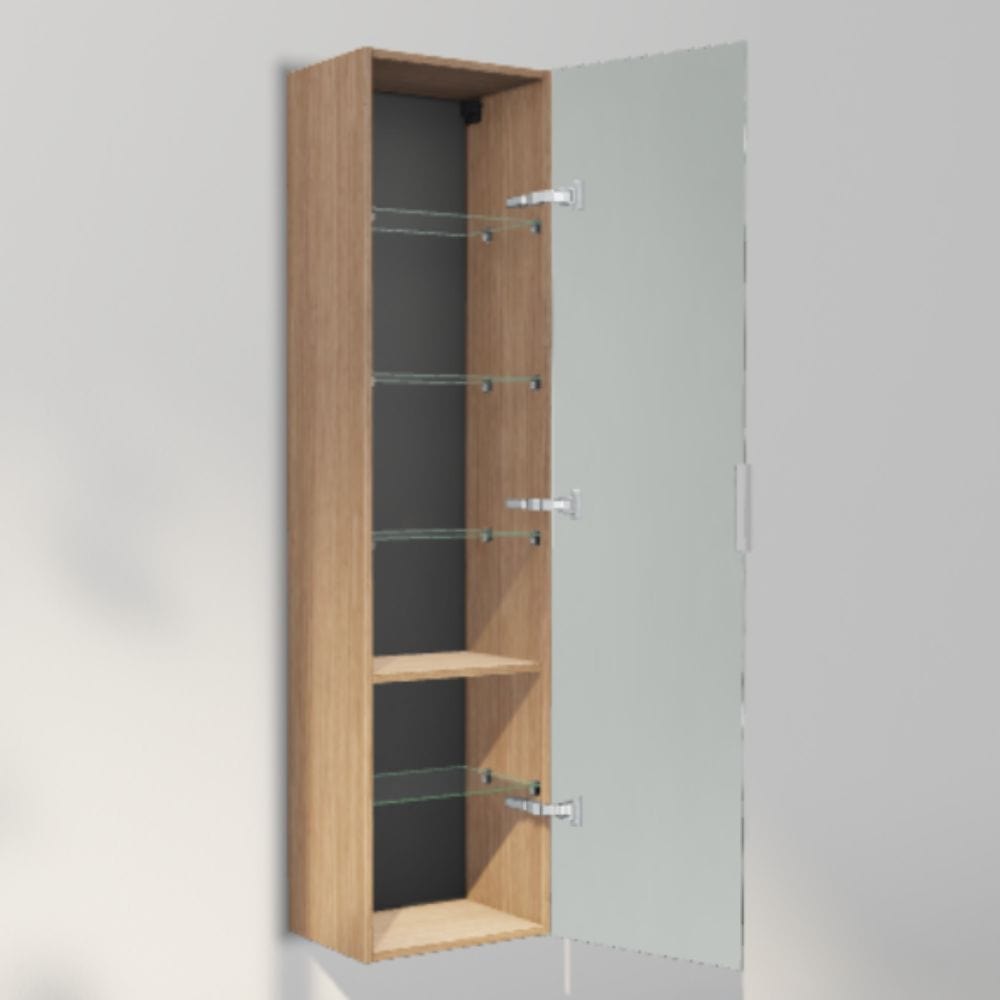 INR Twin 40/30 Høyskap Natural oak / 40cm / Høyre INR Iconic Nordic Rooms Høyskap bad INR-386734H
