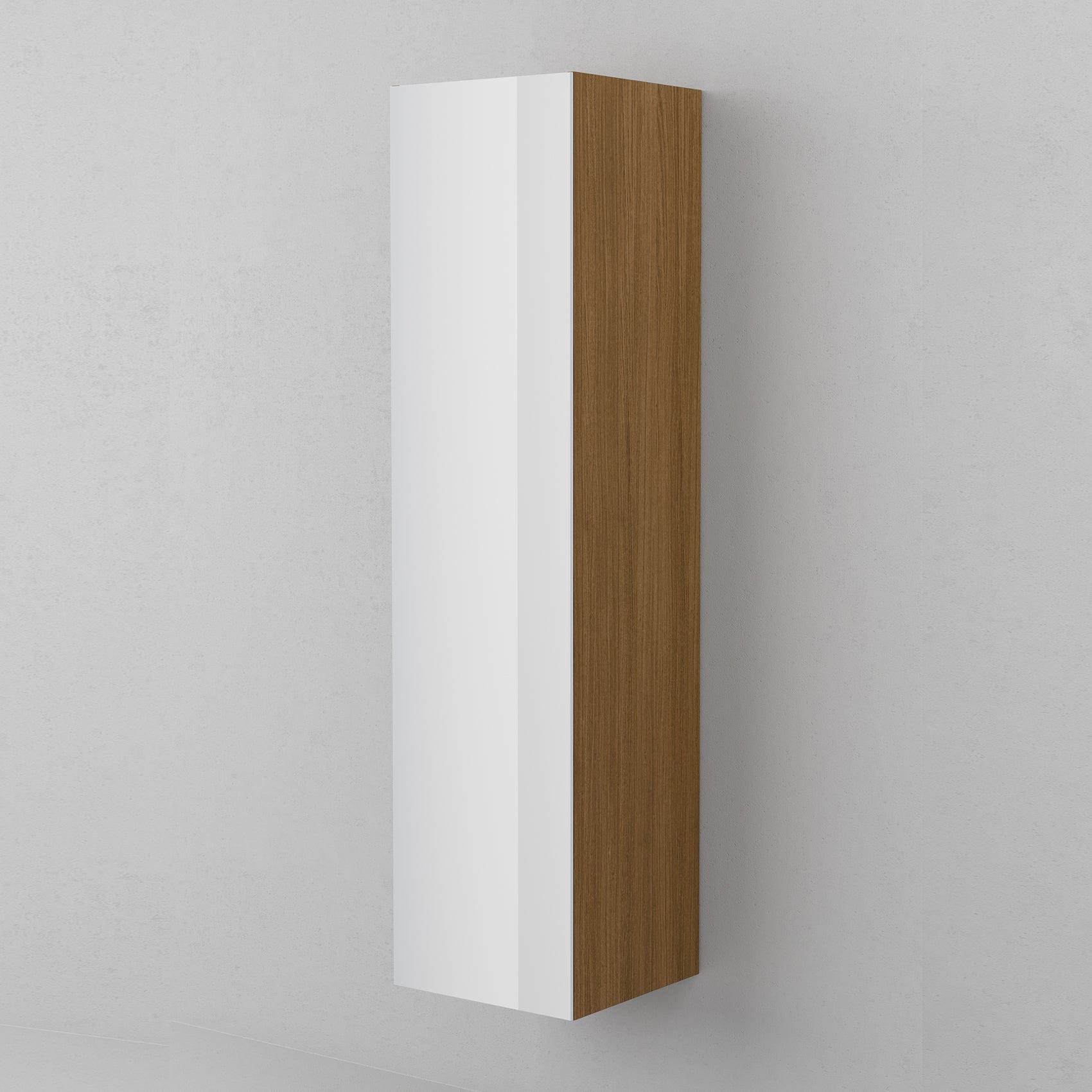 INR TWIN 40 Høyskap med 4 Hyller og 2 Skuffer B400xH1600xD390mm Dark oak / 40cm / Venstre hengslet INR Iconic Nordic Rooms Høyskap bad INR-367738V