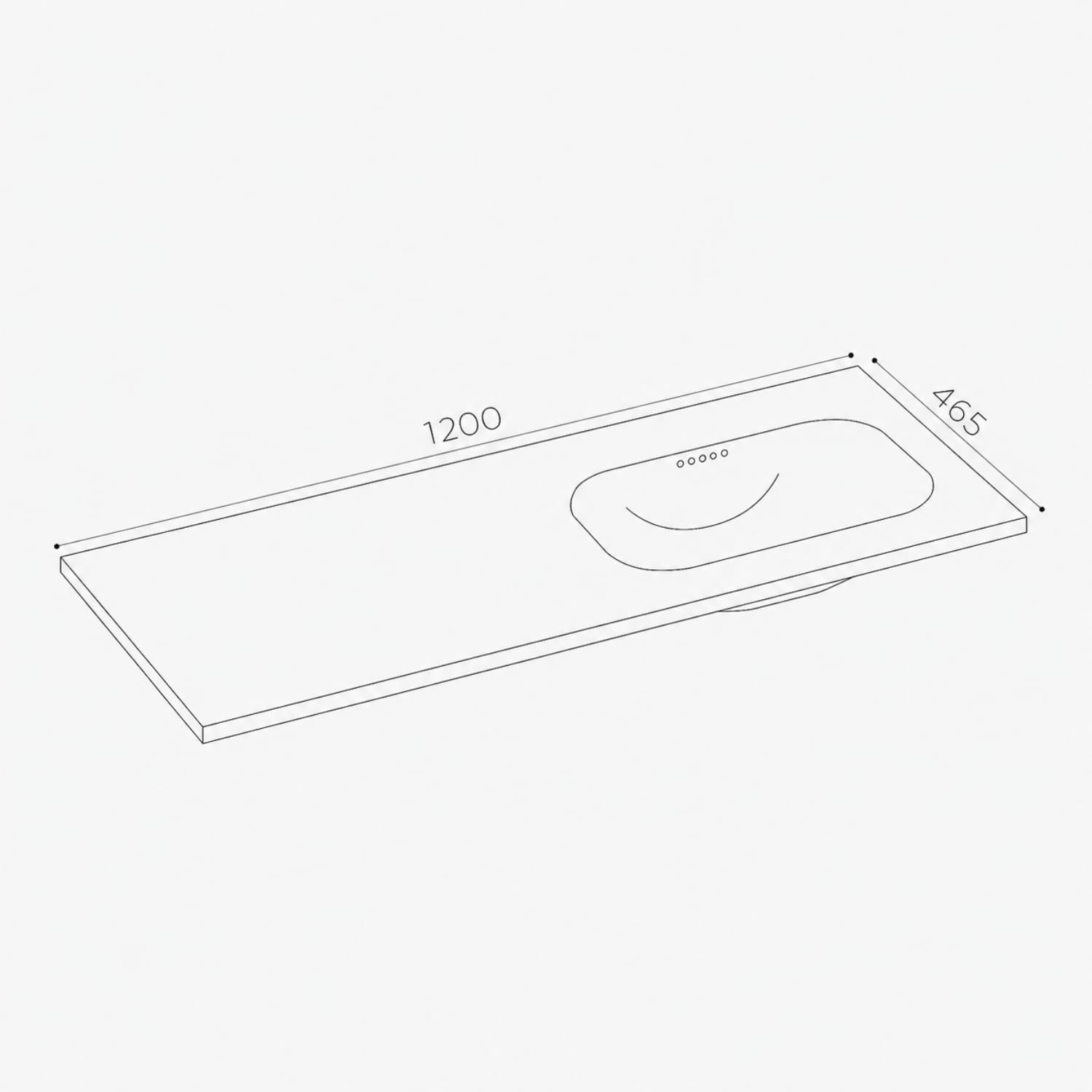 Korsbakken Nice Heldekkende Servant Hvit matt / 120cm høyre / Uten Korsbakken Møbelservant KO-463702126