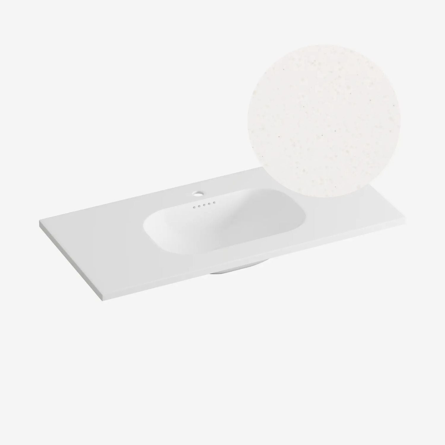 Korsbakken Nice Heldekkende Servant Terrazzo beige / 100cm Korsbakken Møbelservant KO-463211100