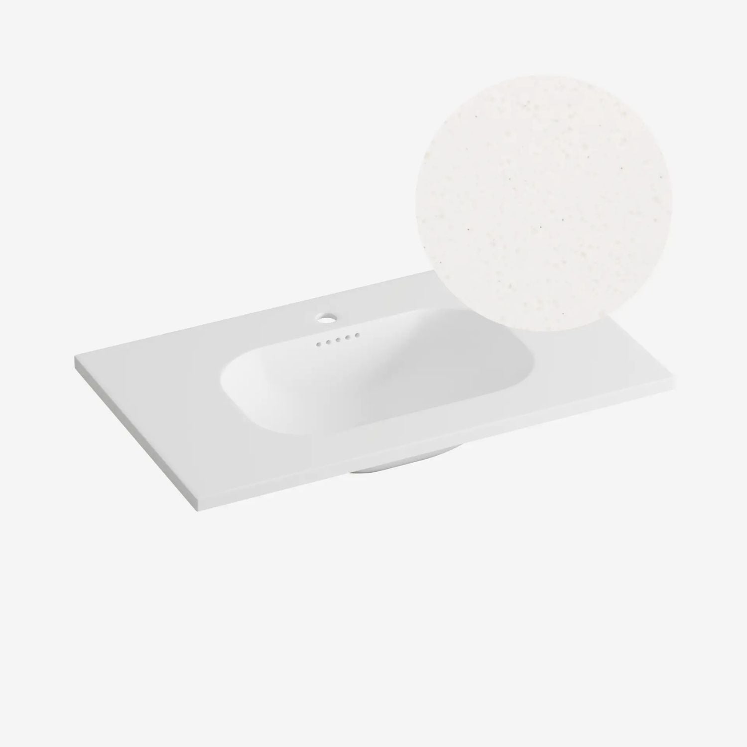 Korsbakken Nice Heldekkende Servant Terrazzo beige / 80cm Korsbakken Møbelservant KO-463211080