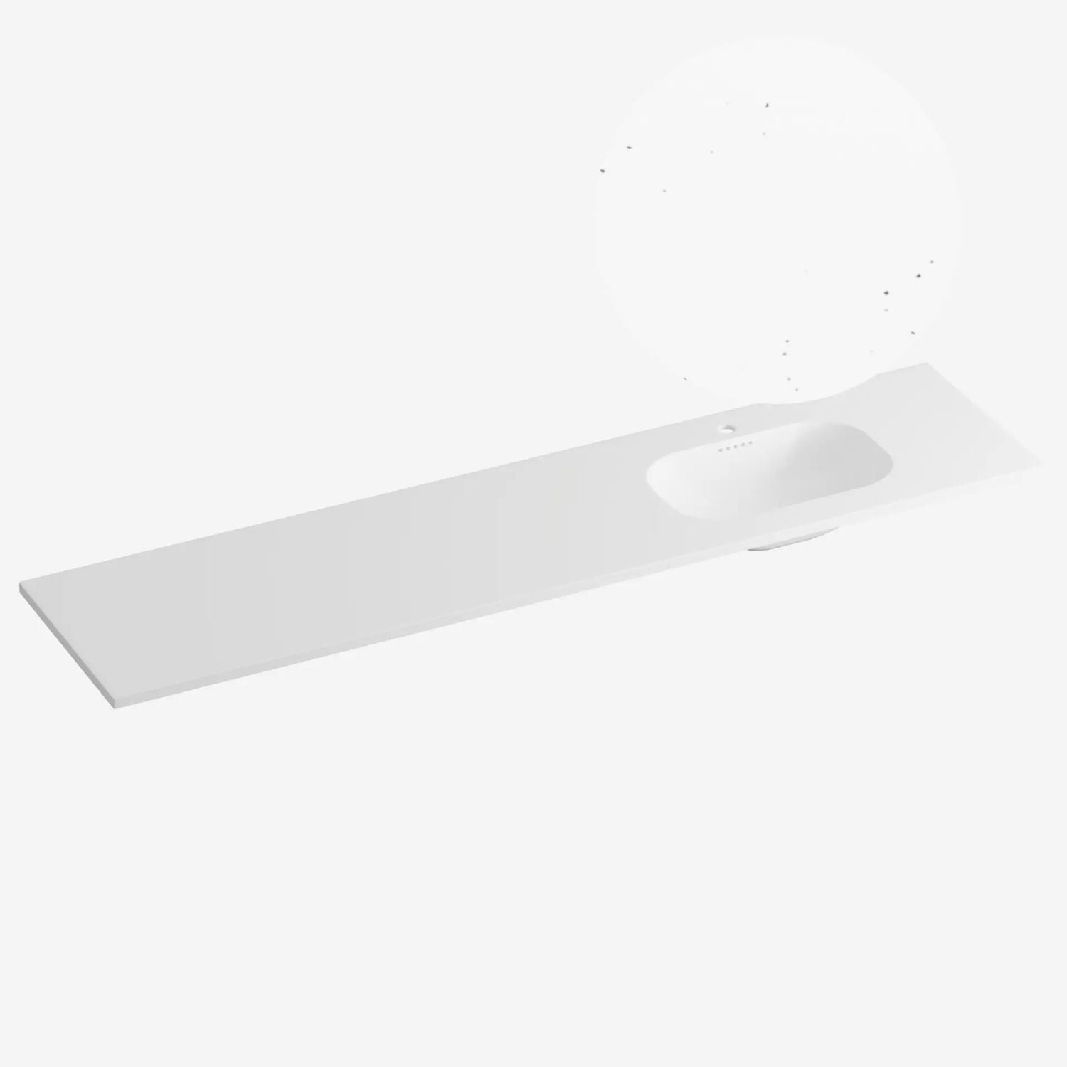 Korsbakken Nice Heldekkende Servant Terrazzo pepper / 200cm høyre Korsbakken Møbelservant KO-463207206
