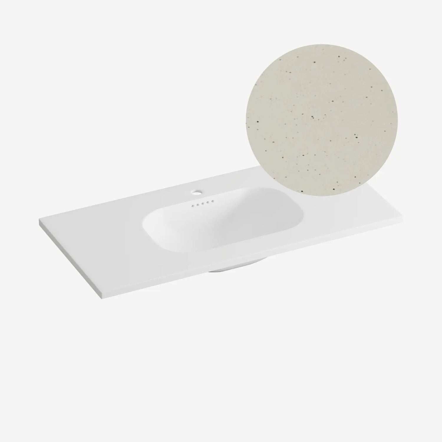 Korsbakken Nice Heldekkende Servant Terrazzo sand / 100cm Korsbakken Møbelservant KO-463221100