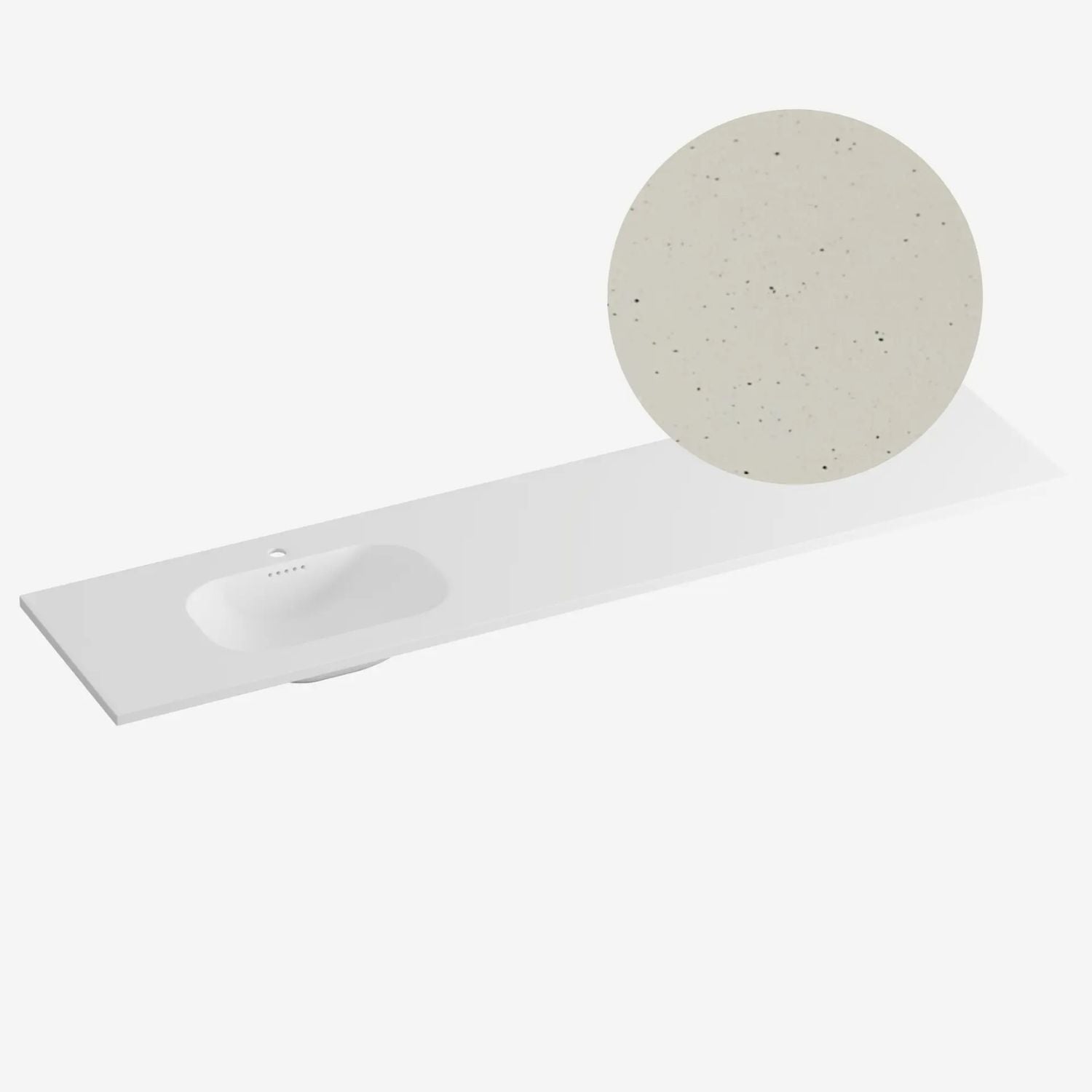 Korsbakken Nice Heldekkende Servant Terrazzo sand / 200cm venstre Korsbakken Møbelservant KO-463221205